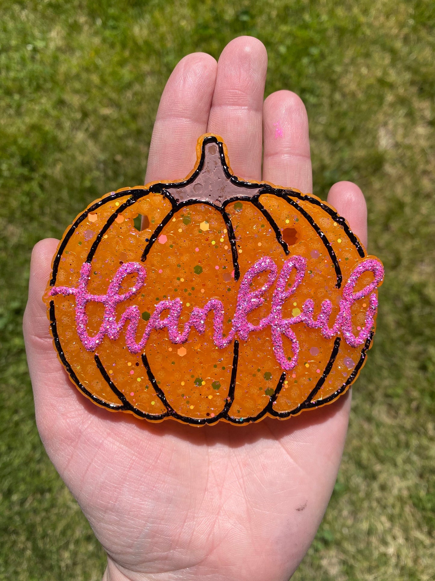 Thankful Pumpkin Mold, Thanksgiving Freshie Mold, Fall Freshie Mold, Give Thanks Freshie Mold, Autumn freshie mold, Fall Pumpkin Mold