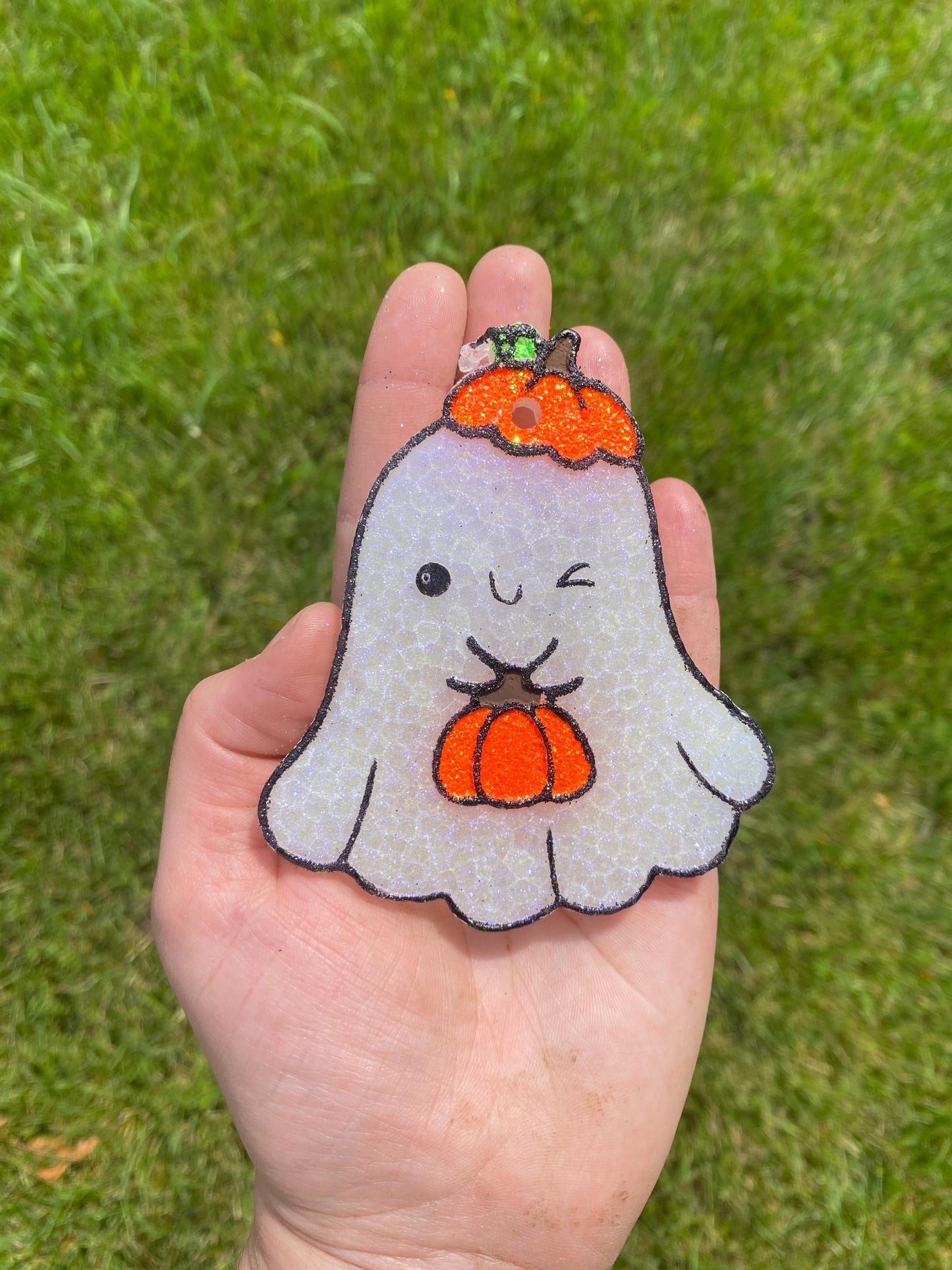 Pumpkin Ghost Mold, Halloween Freshie Mold, Fall Freshie Mold, Ghost Silicone Mold, Coffee Shop Freshie Mold, Spooky Mold, Floral Ghost Mold