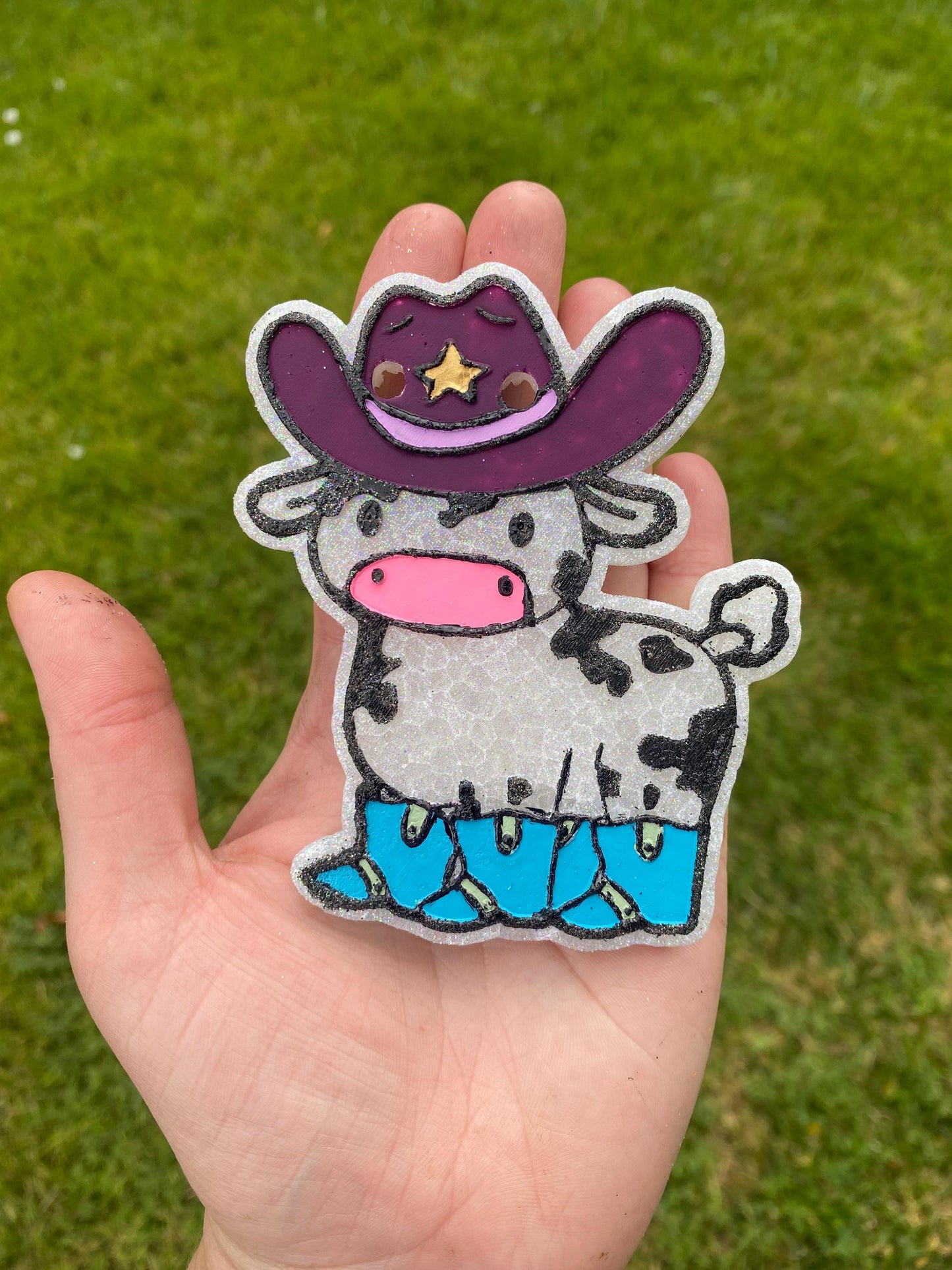 Cowboy Cow Freshie Mold, Western Freshie Molds for Men, Bestselling guy freshie molds, popular silicone molds for husbands, country freshie
