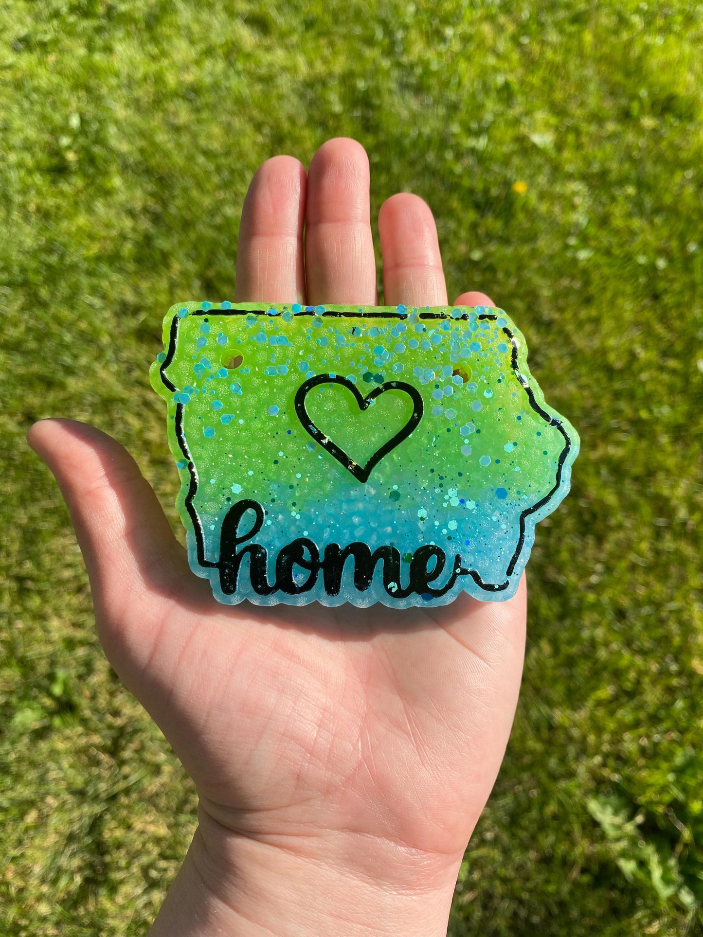 Iowa Freshie Mold, Home State Freshie Molds, USA Freshie Molds, Beginner Aroma Bead Molds, Iowa State Freshie Mold