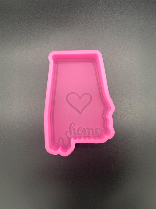 Alabama Freshie Mold, Home State Freshie Molds, USA Freshie Molds, Beginner Aroma Bead Molds, Alabama State Freshie Mold