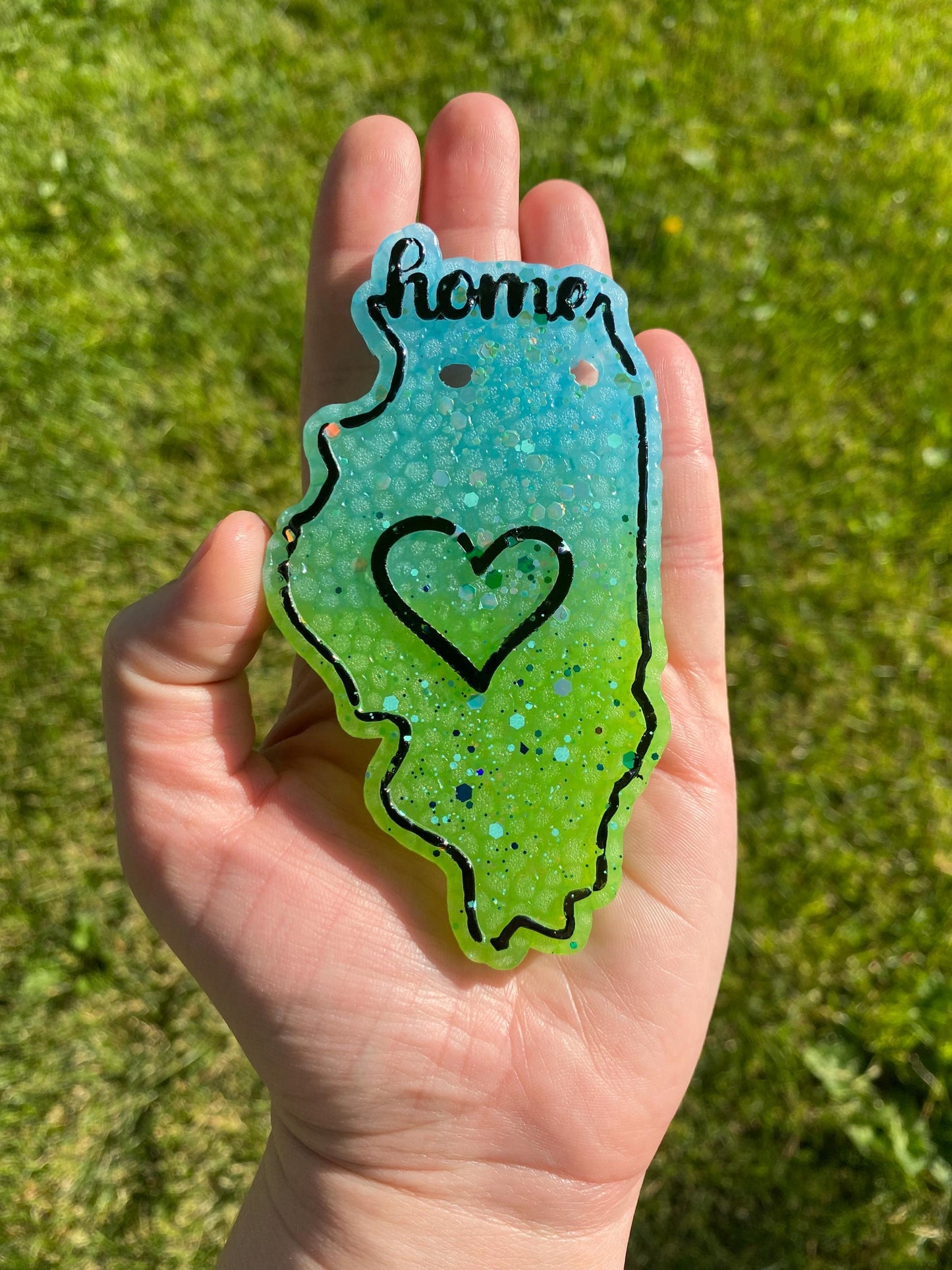 Illinois Freshie Mold, Home State Freshie Molds, USA Freshie Molds, Beginner Aroma Bead Molds