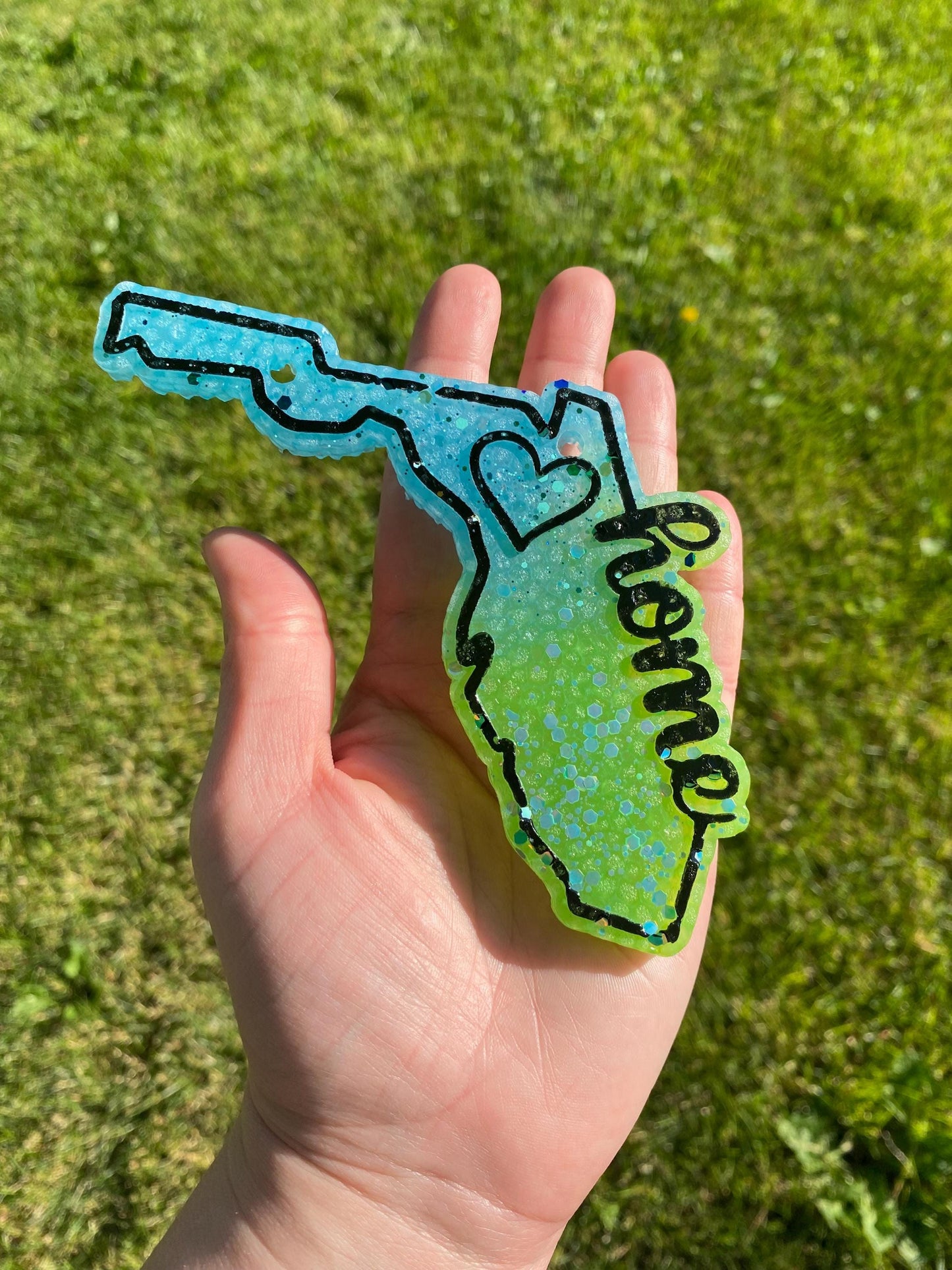 Florida Freshie Mold, Home State Freshie Molds, USA Freshie Molds, Beginner Aroma Bead Molds, Florida State Freshie Mold