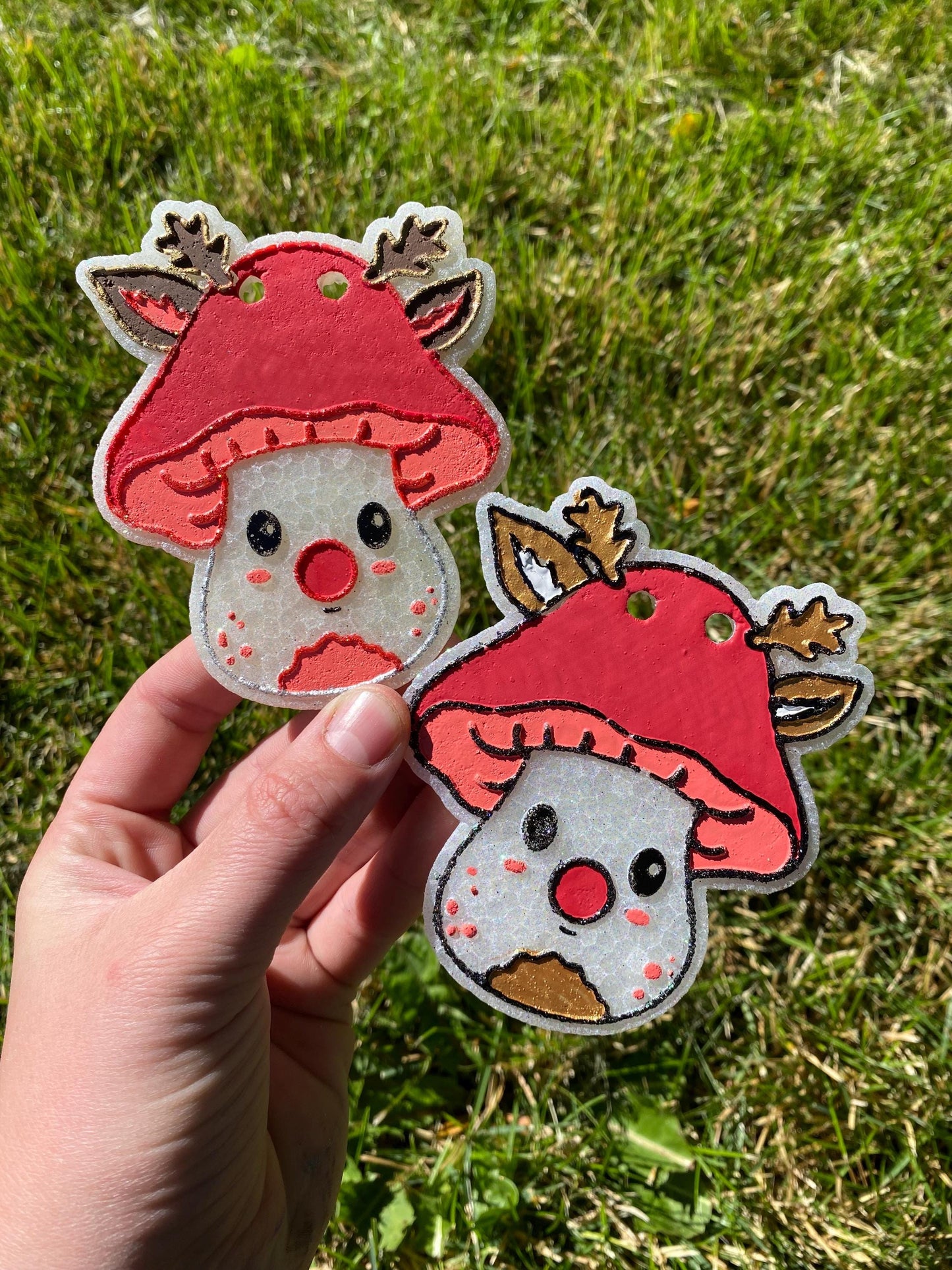Reindeer Mushroom Freshie Mold
