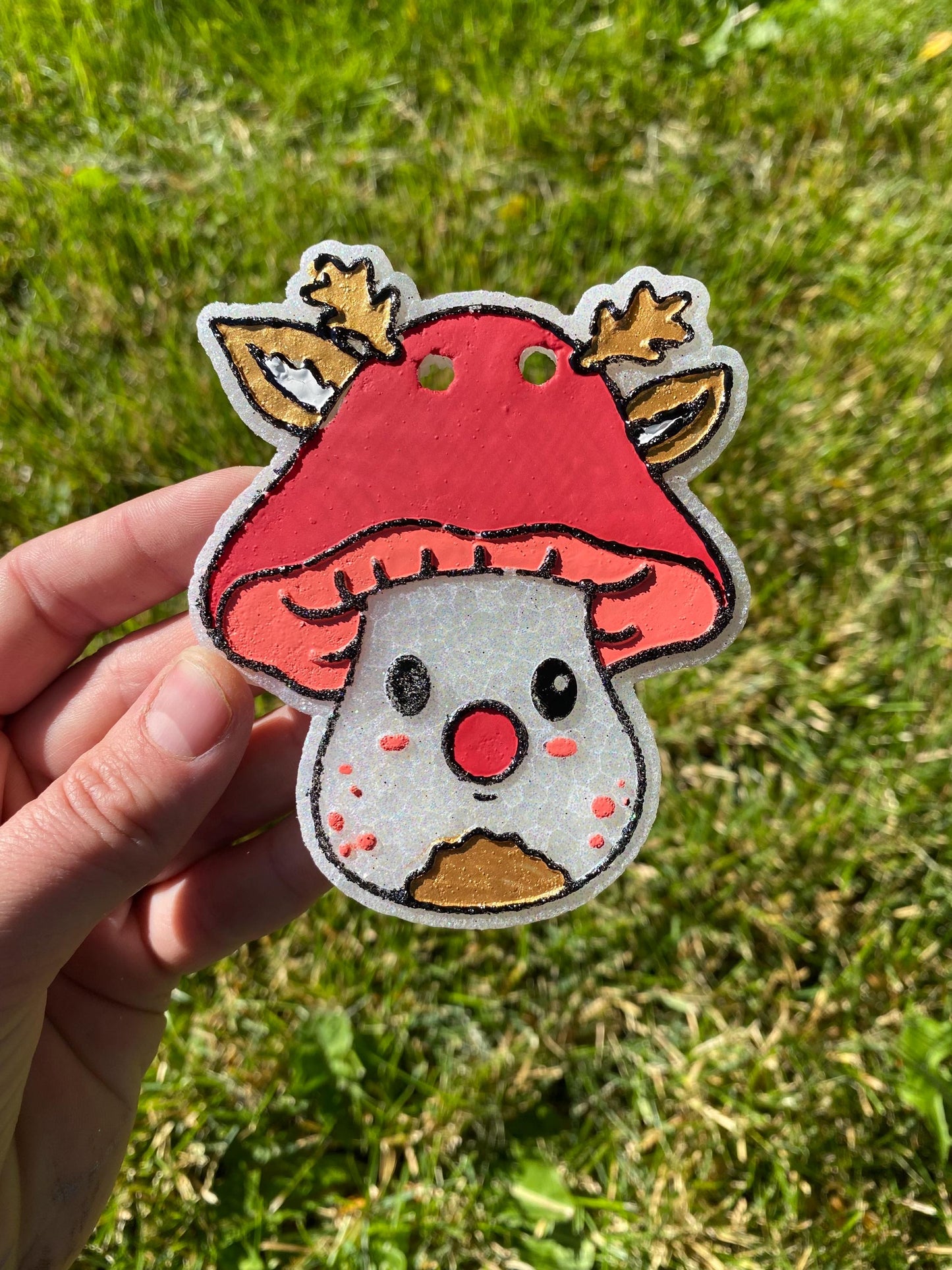 Reindeer Mushroom Freshie Mold