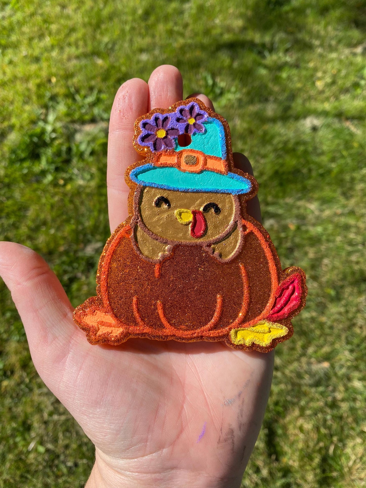 Turkey in a Pumpkin Freshie Mold