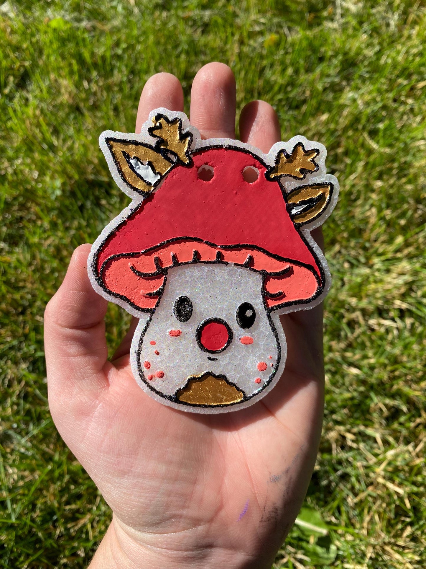 Reindeer Mushroom Freshie Mold