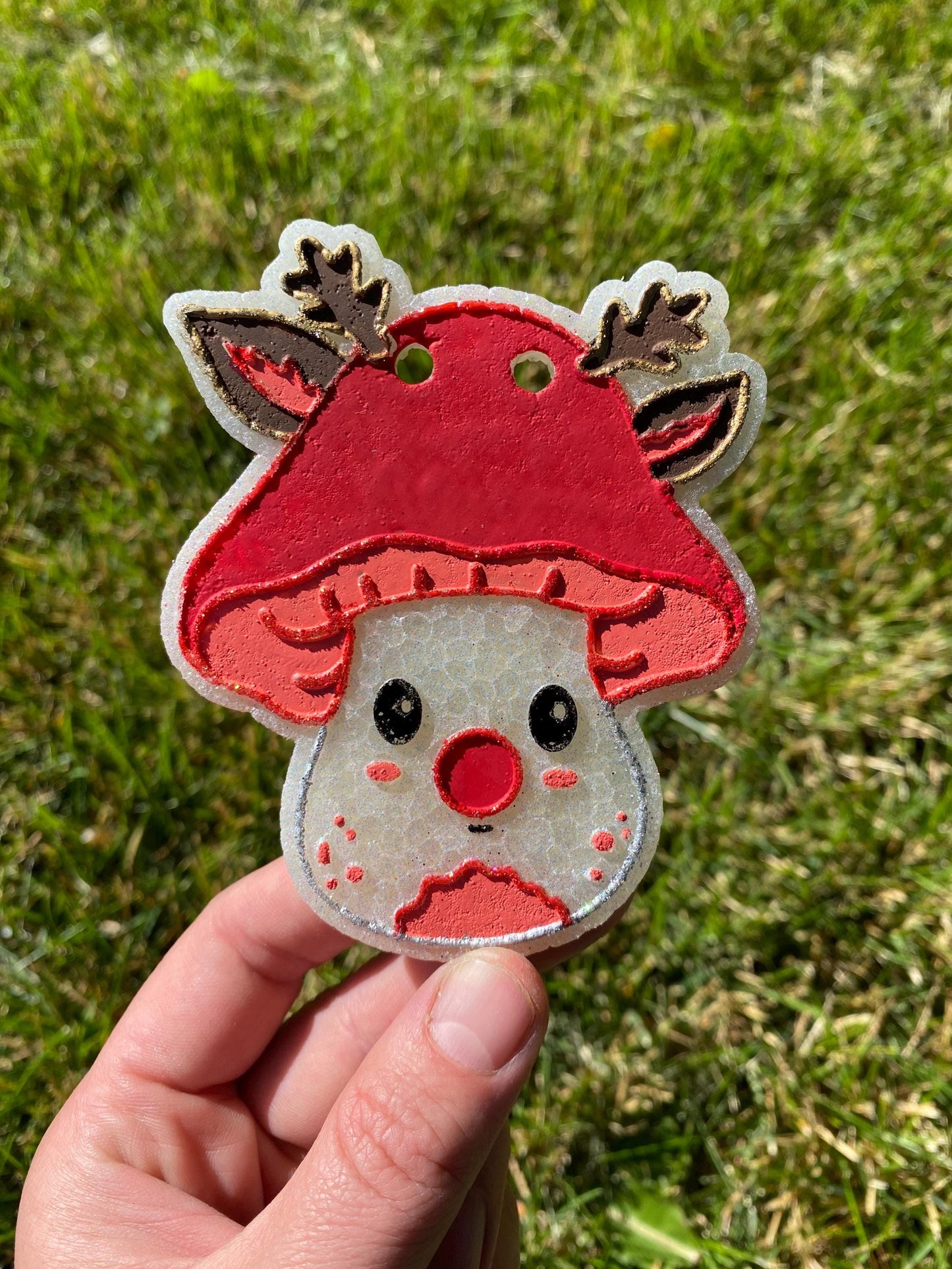 Reindeer Mushroom Freshie Mold