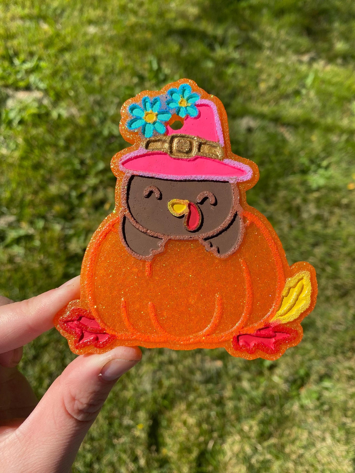 Turkey in a Pumpkin Freshie Mold