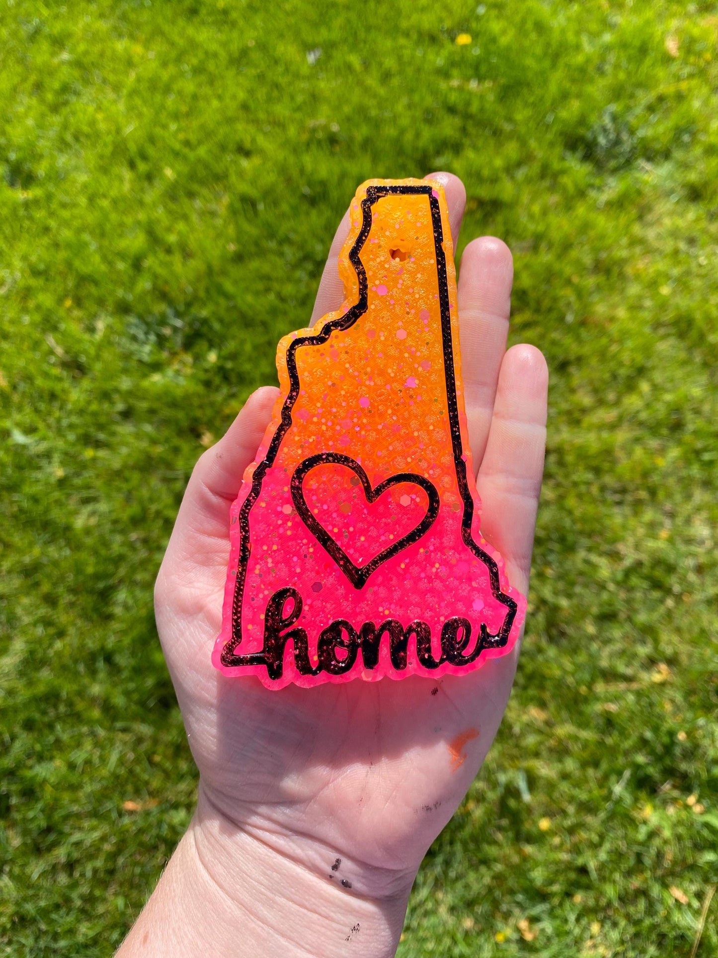 New Hampshire Freshie Mold, Home State Freshie Molds, USA Freshie Molds, Beginner Aroma Bead Molds, New Hampshire State Freshie Mold