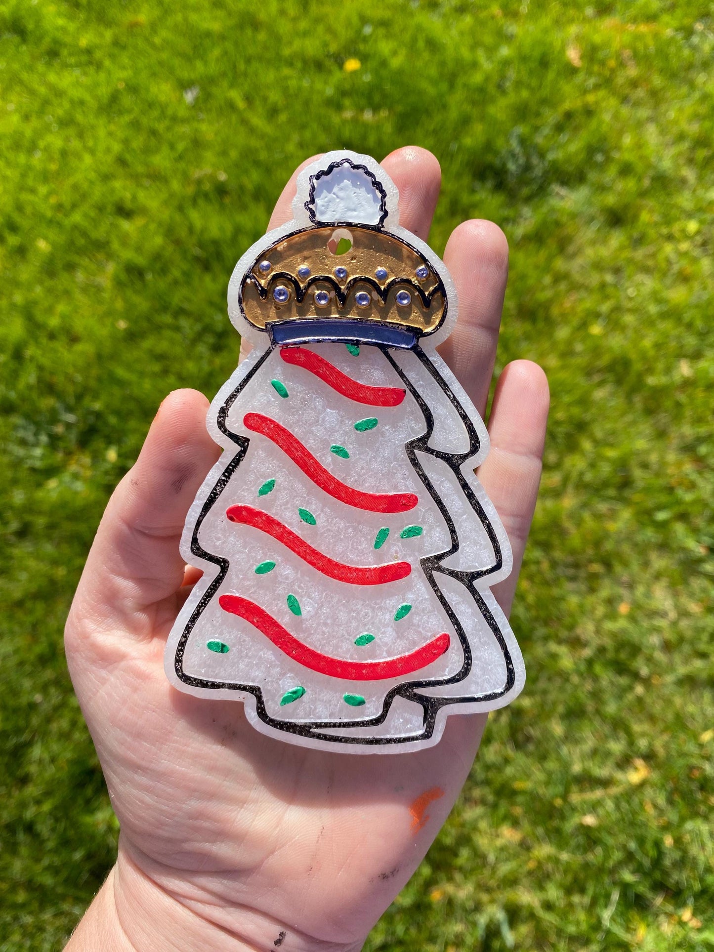 Beanie Snack Cake Freshie Mold, freshie making supplies, Christmas freshie mold, cozy winter freshie molds, happy winter silicone mold