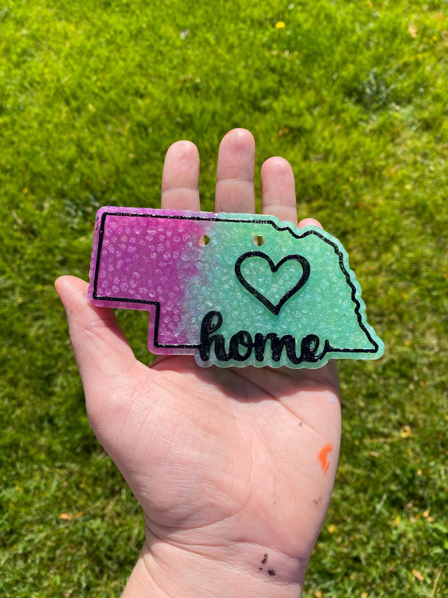 Nebraska Freshie Mold, Home State Freshie Molds, USA Freshie Molds, Beginner Aroma Bead Molds, Nebraska State Freshie Mold