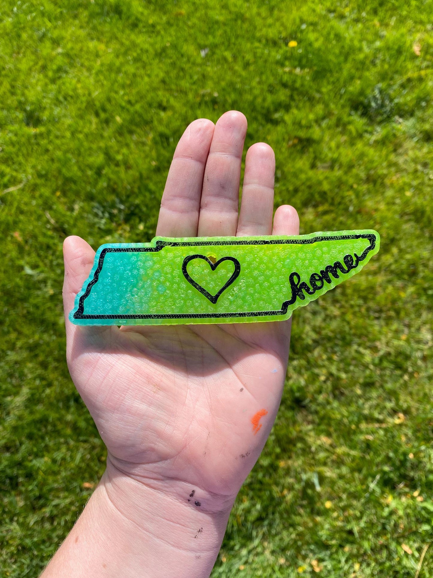 Tennessee Freshie Mold, Home State Freshie Molds, USA Freshie Molds, Beginner Aroma Bead Molds, Tennessee State Freshie Mold