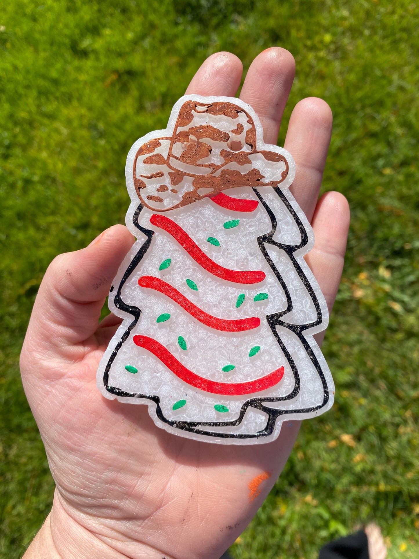 Cowboy Snack Cake Freshie Mold, freshie making supplies, Christmas freshie mold, cozy winter freshie molds, western winter silicone mold