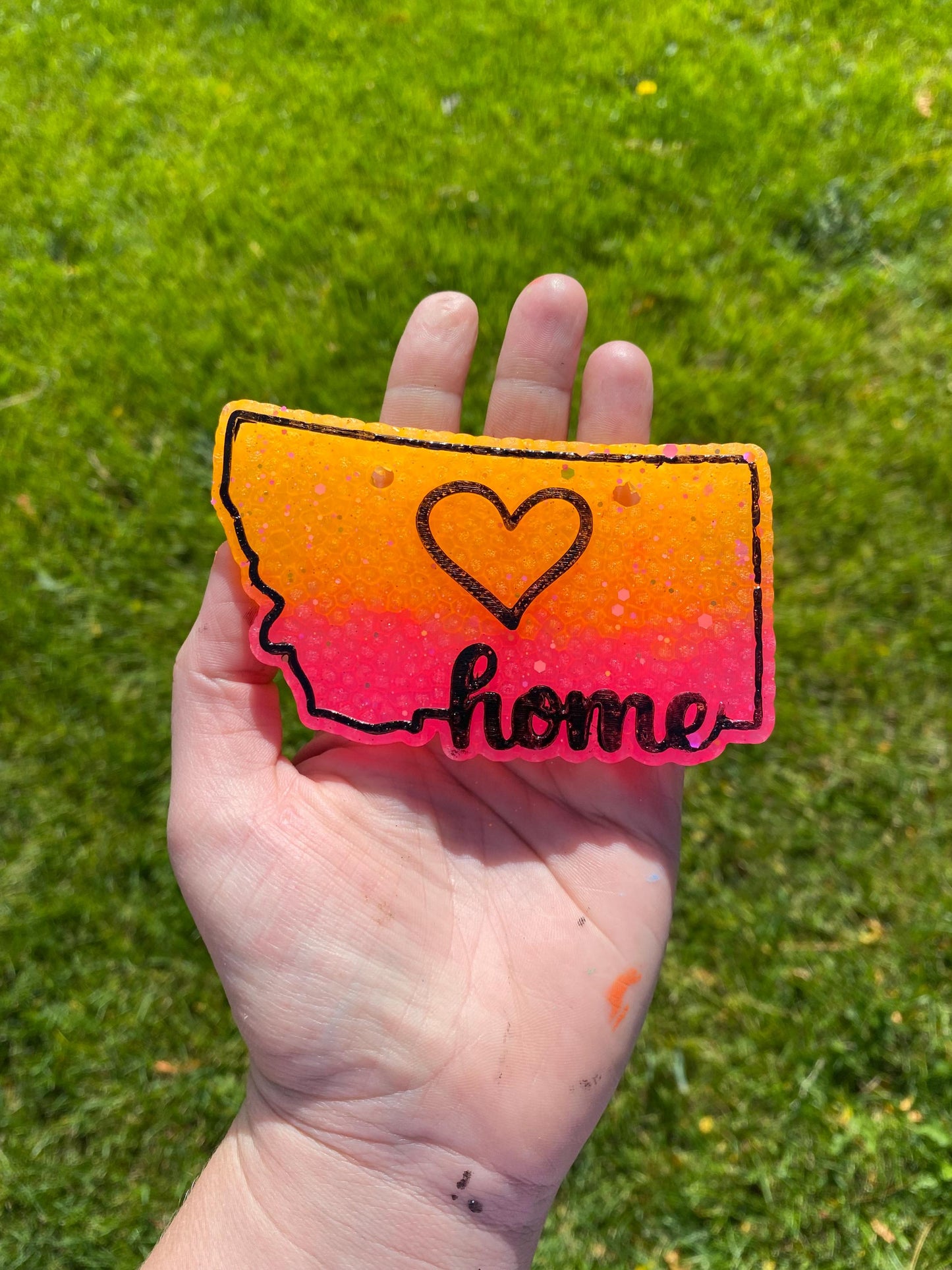 Montana Freshie Mold, Home State Freshie Molds, USA Freshie Molds, Beginner Aroma Bead Molds, Montana State Freshie Mold