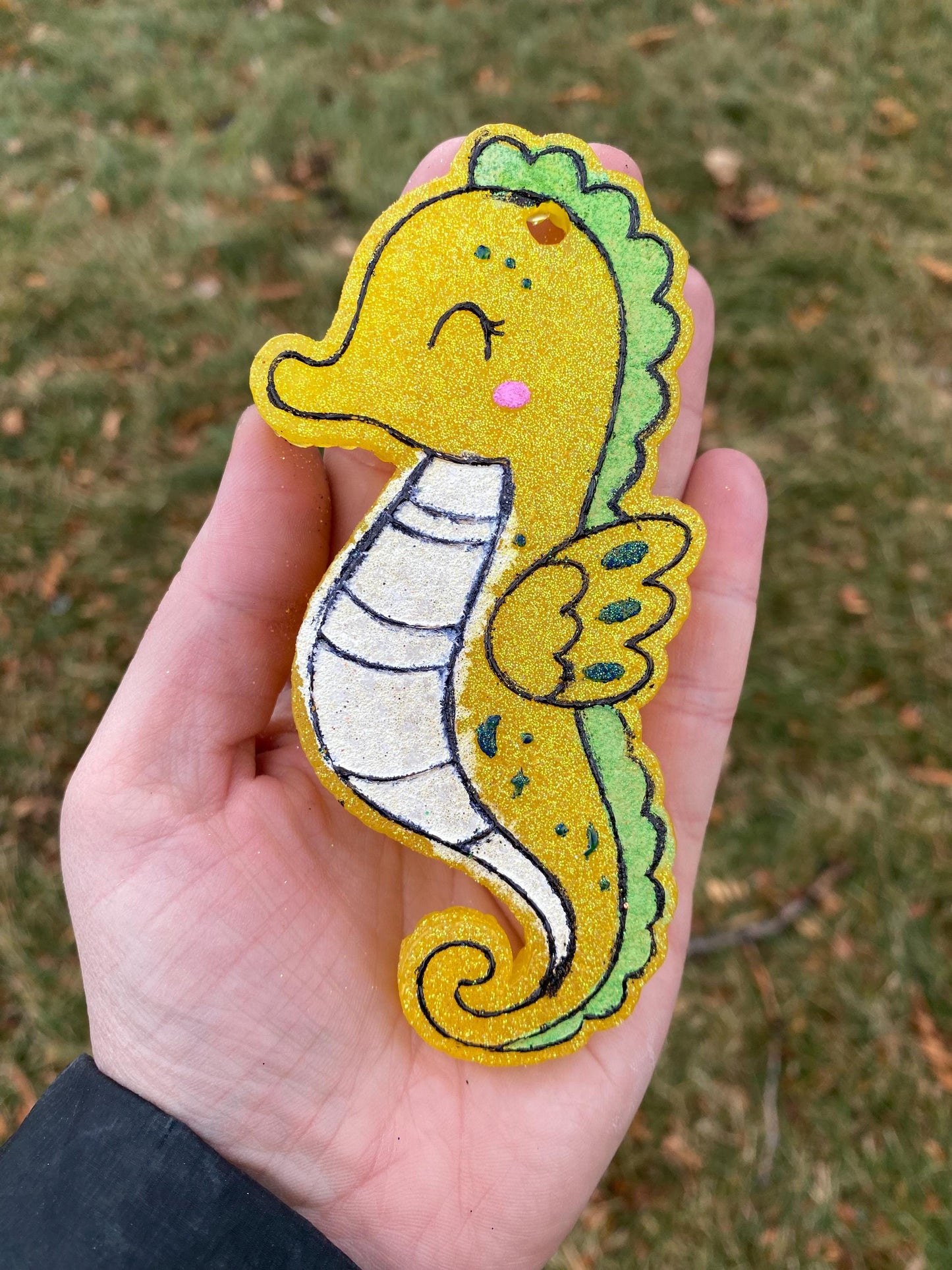 Seahorse Freshie Mold, Animal Silicone Molds, for pet store wax melt mold, seahorse soap mold, freshie supplies for beginners