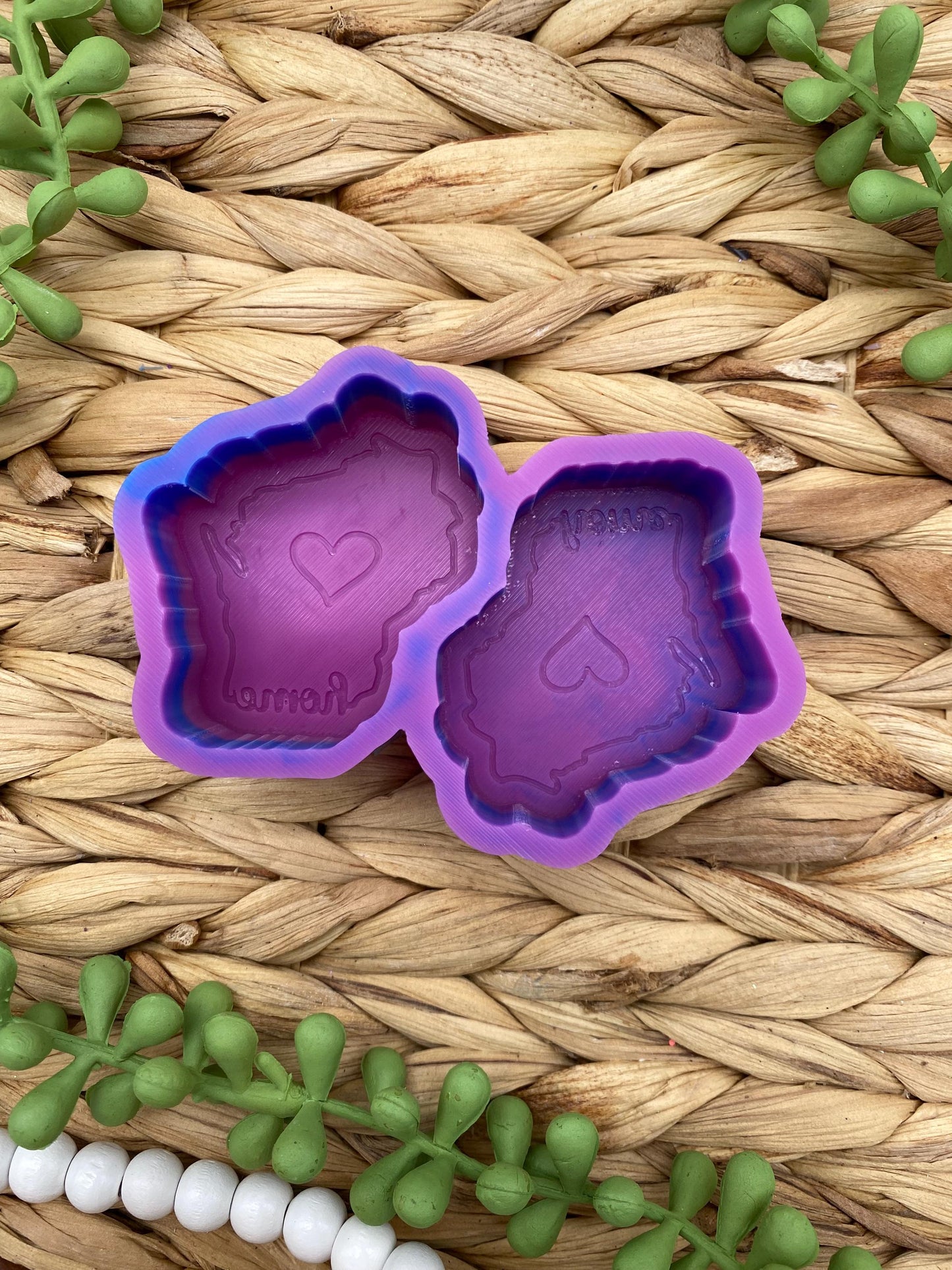 Wisconsin Vent Clip Freshie Molds, Home State Freshie Molds, USA Freshie Molds, Beginner Aroma Bead Molds, Wisconsin State Freshie Mold