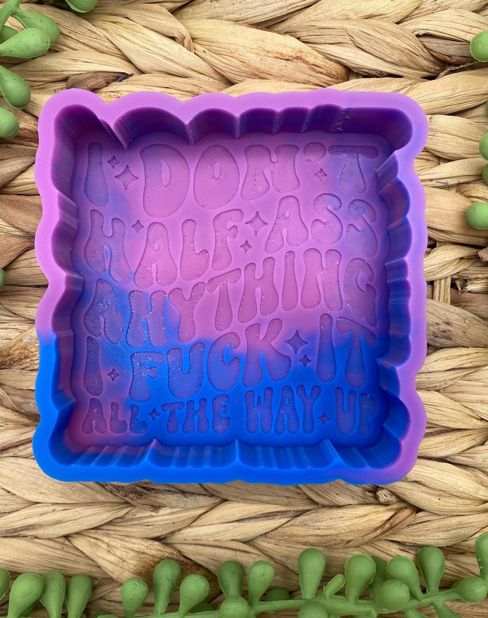 I Don't Half Ass Anything, I Fuck it All The Way Up Freshie Mold, Snarky Mold, Funny Freshie Mold, sarcastic freshie mold, swear adult humor