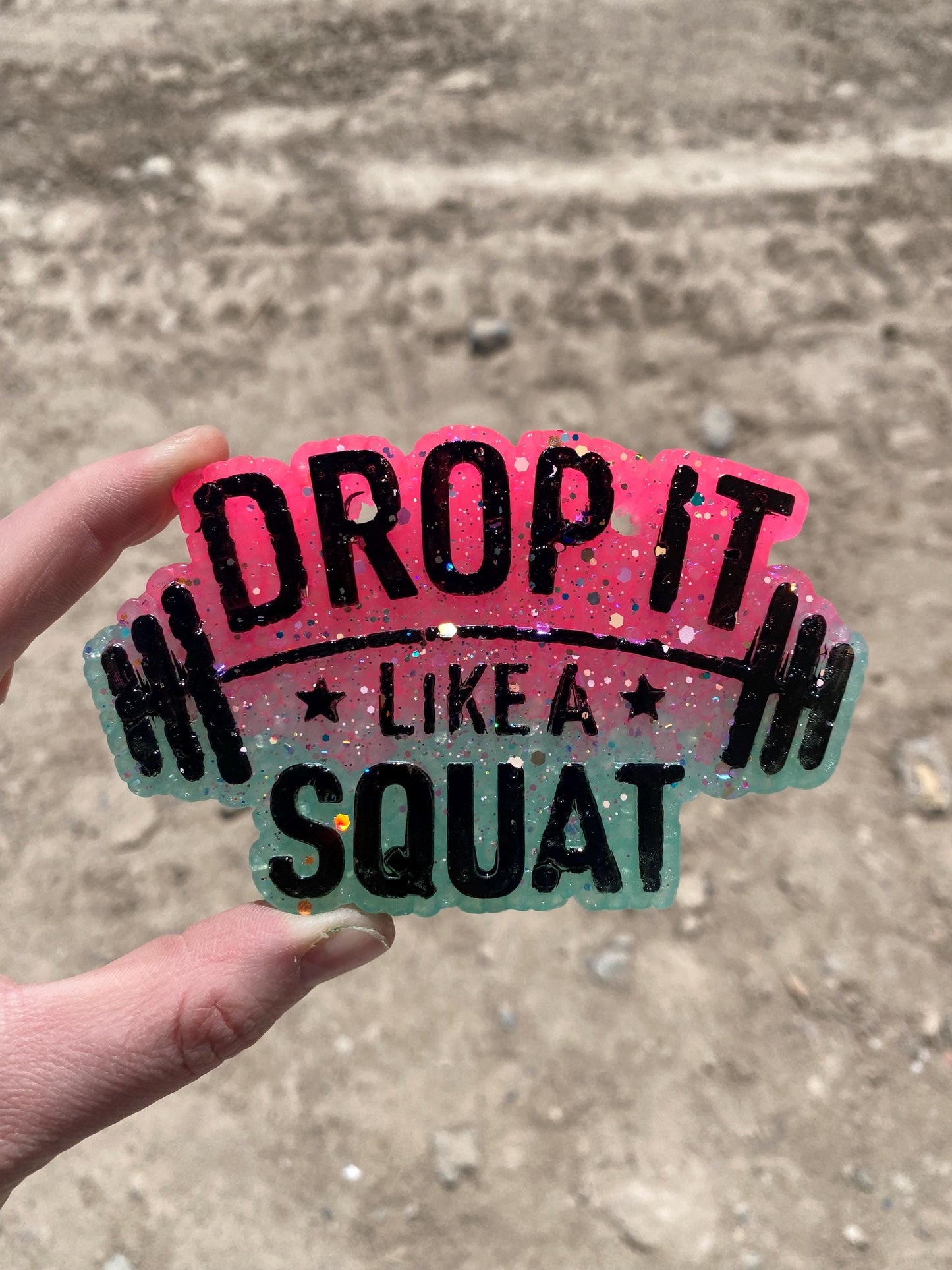 Drop It Like It's Hot Freshie Mold, Weight Lifting Silicone Mold, Gym Bro Freshie Mold, Working Out Mold, Drop It Like a Squat Freshie Mold