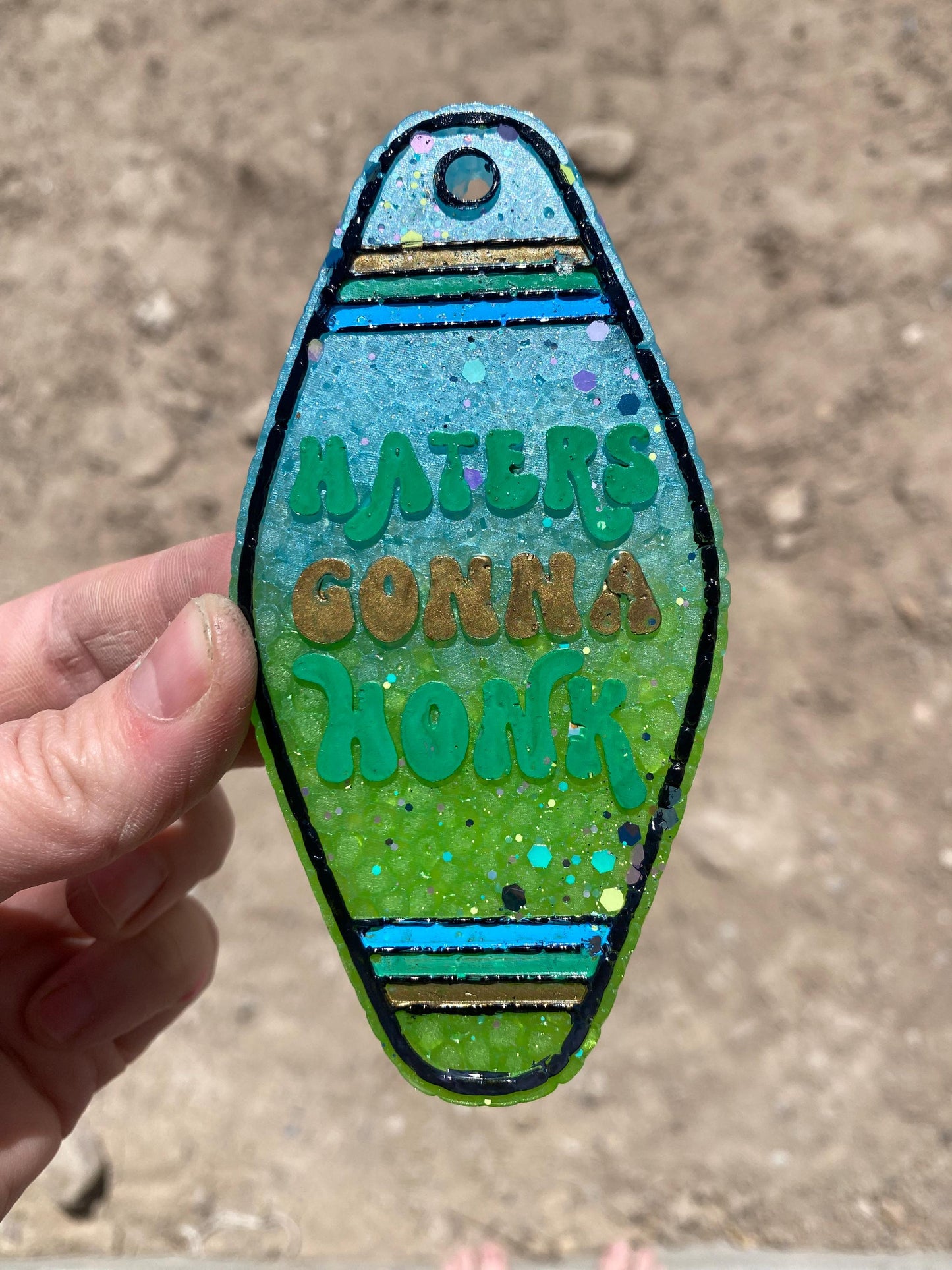 Haters Gonna Honk Motel Key Inserts Freshie Mold, for adult car freshie designs oven safe silicone mold for resin funny mold