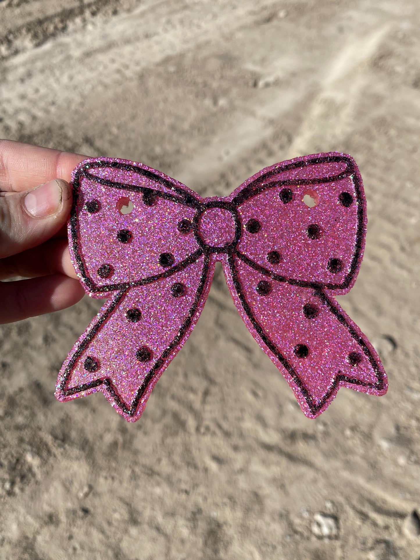 Polka Dot Bow Freshie Silicone Mold, coquette bow molds for soap, coquette freshie mold, girly freshie molds, girly bow soap mold