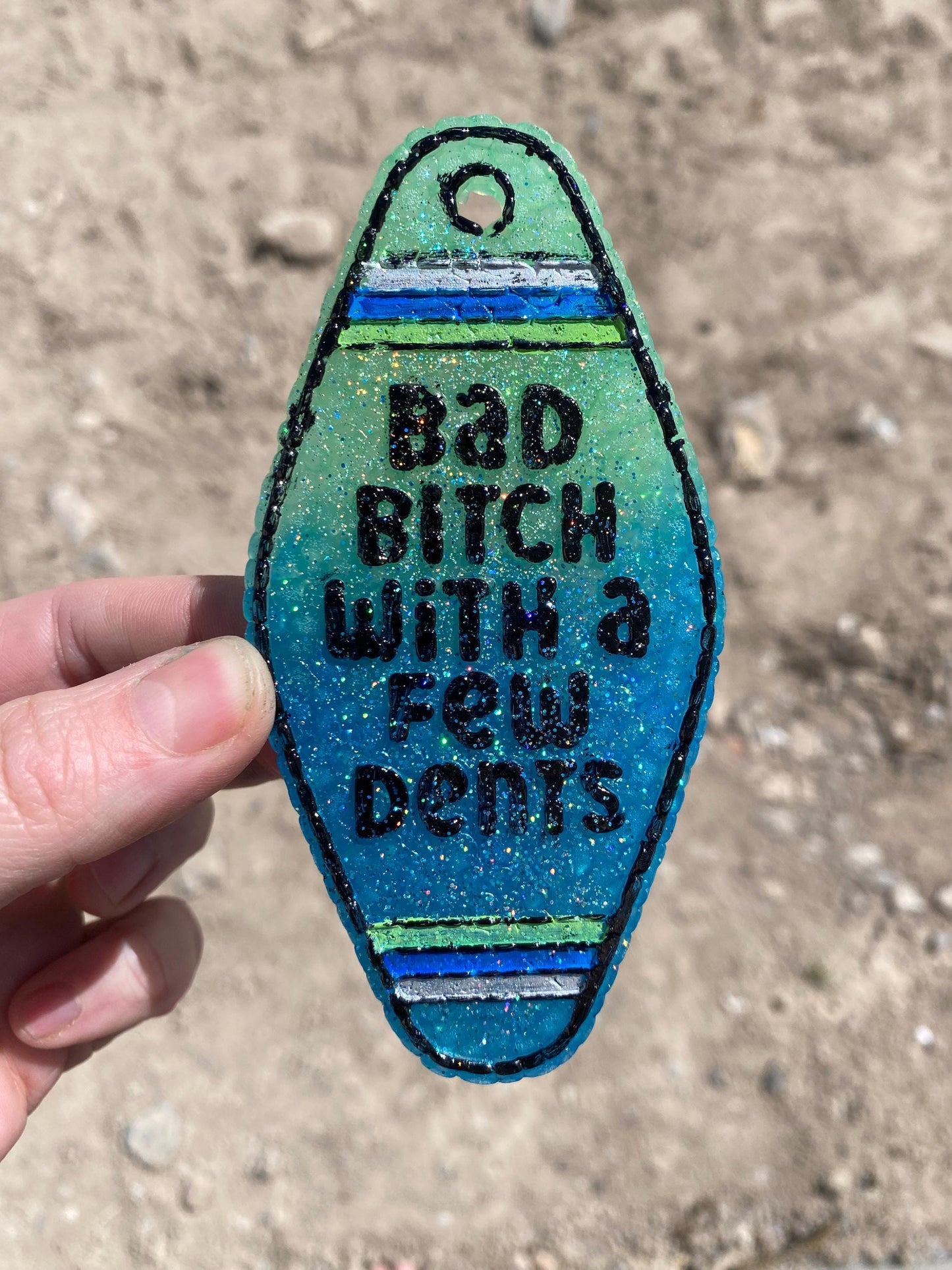 Bad Bitch With a Few Dents Motel Key Inserts Freshie Mold, for adult car freshie designs oven safe silicone mold for resin funny mold