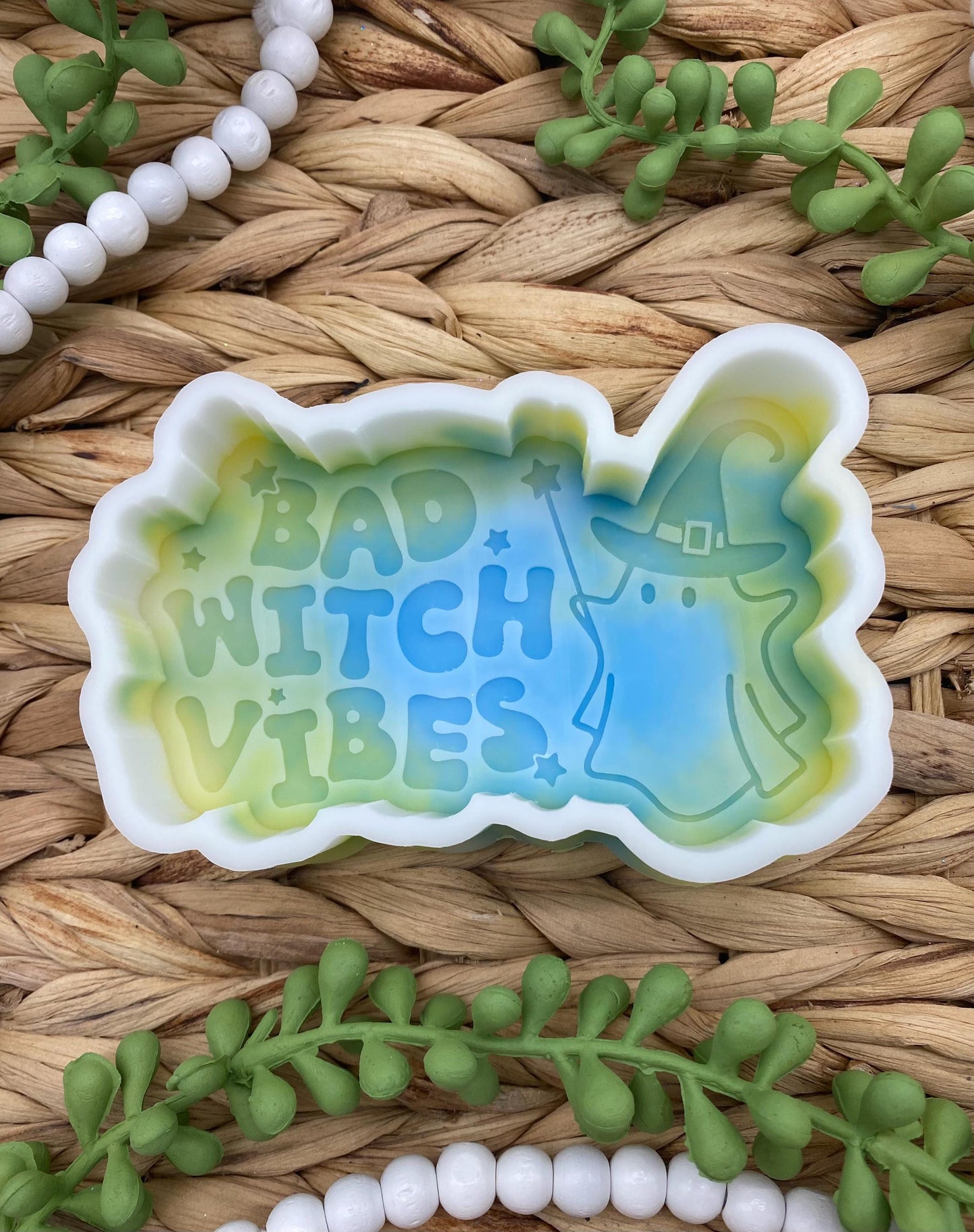 Bad Witch Vibes Mold, Halloween Freshie Mold, Fall Freshie Mold, Spooky Children Silicone Mold, Autumn Freshie Mold, Ghost Freshie Mold