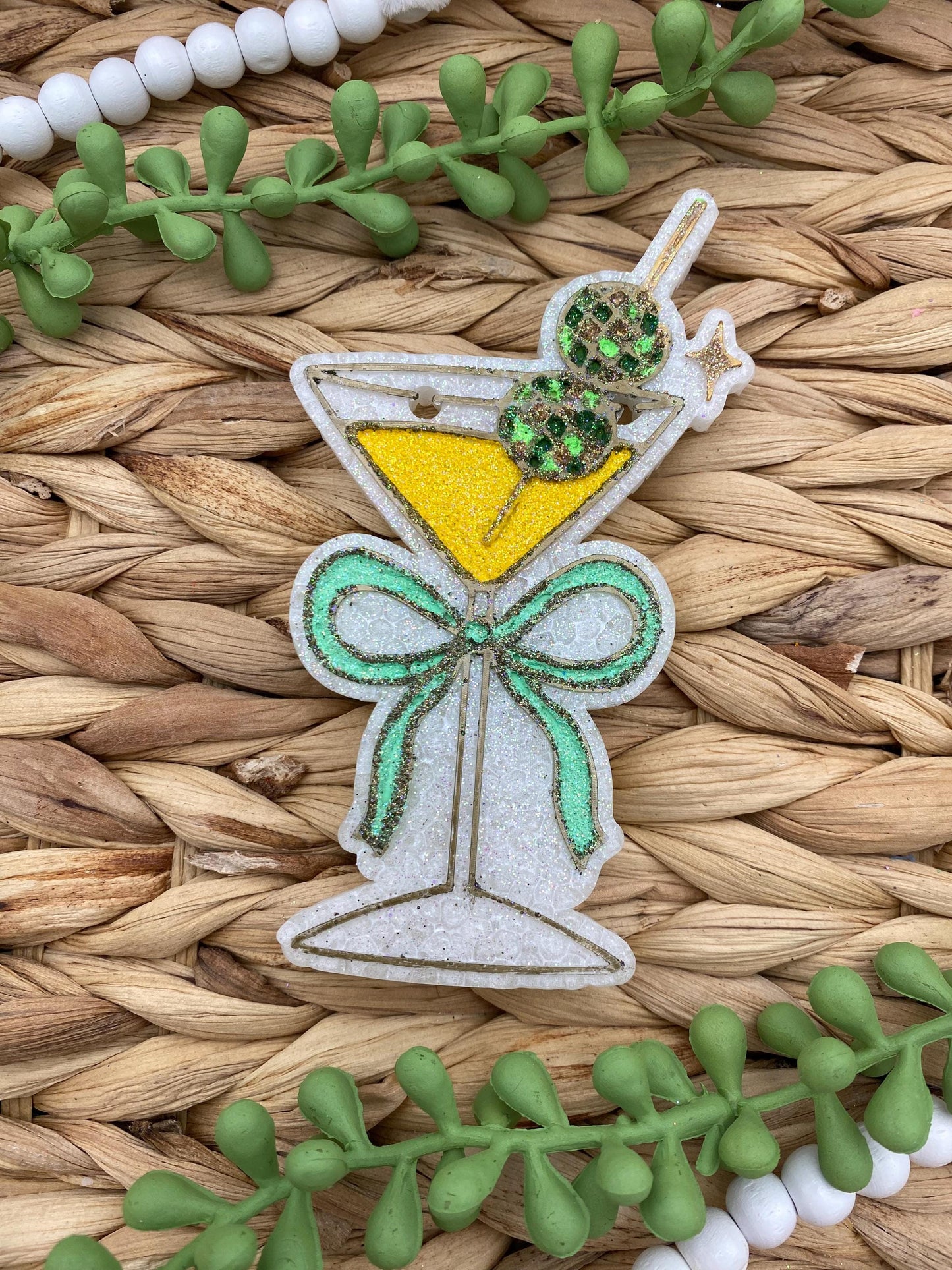 Disco Martini Glass freshie mold, party freshie mold, coquette freshie mold, alcohol silicone mold, 21 freshie mold,