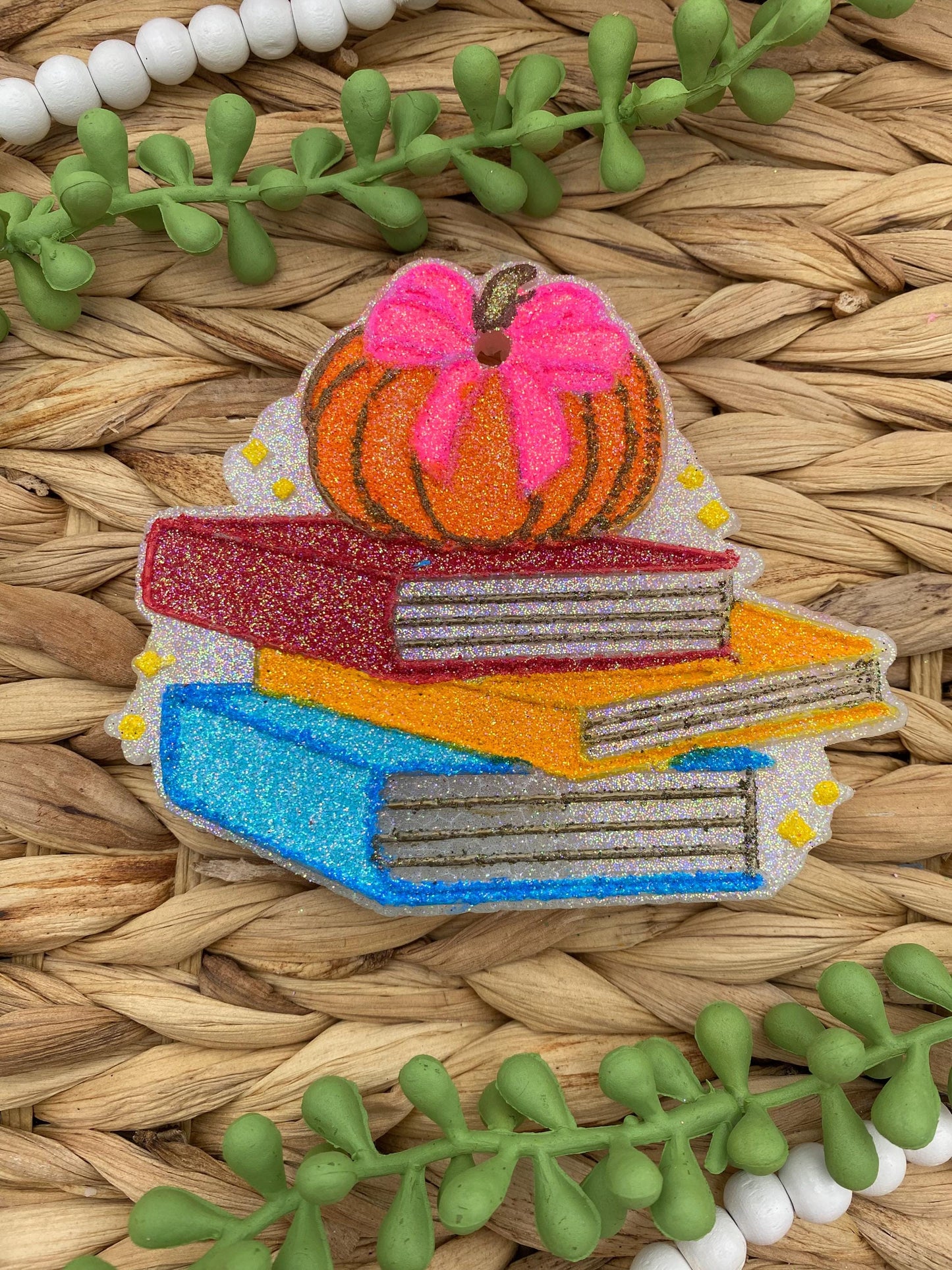 Pumpkin Book Stack Freshie Mold, fall bookish freshie mold, reading freshie molds, fall freshie mold, autumn freshie mold, book freshie mold