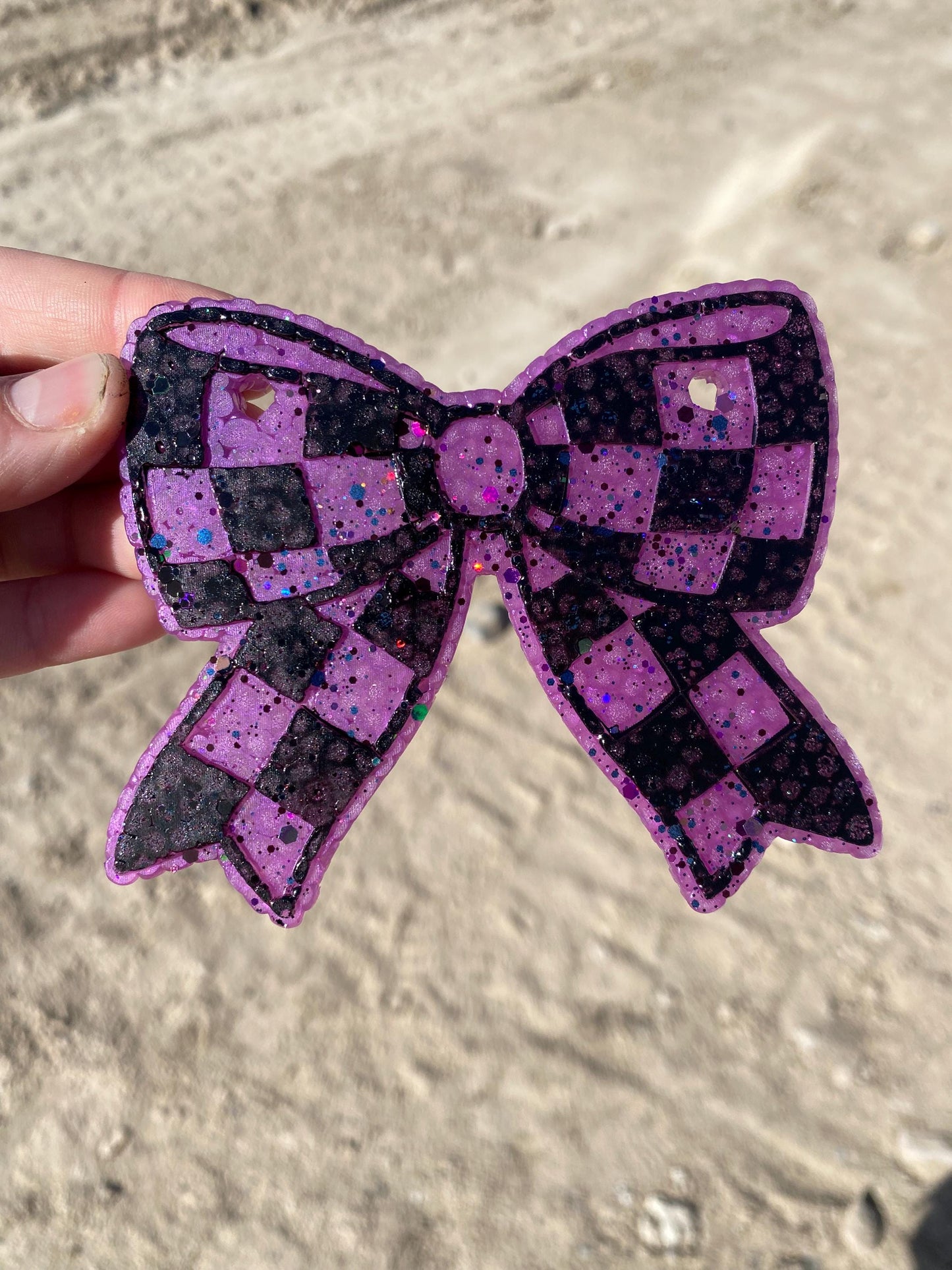 Checkerboard Bow Freshie Silicone Mold, coquette bow molds for soap, coquette freshie mold, girly freshie molds, checkerboard bow soap mold