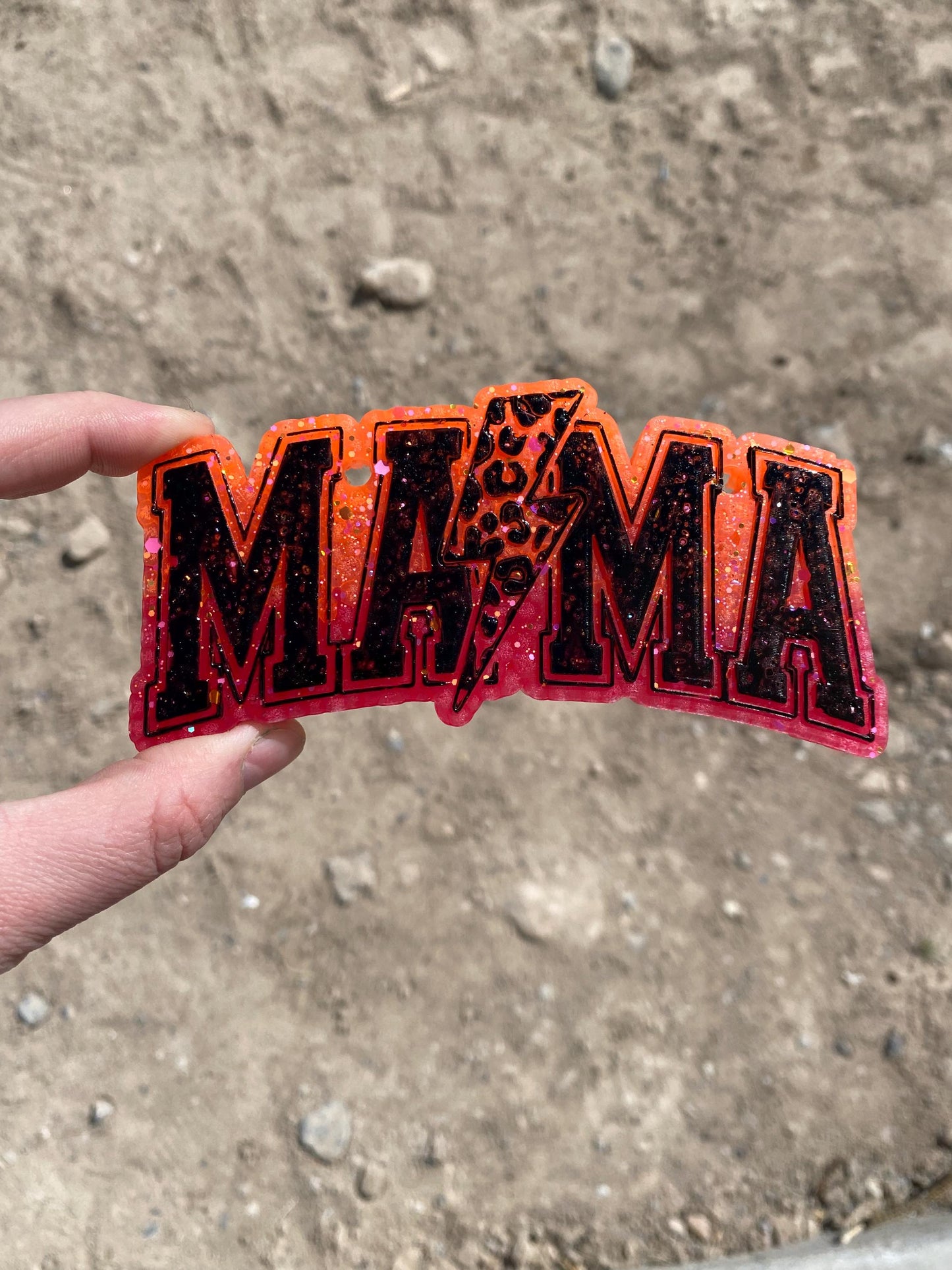 Mama Freshie Mold, stay at home mom freshie molds, funny mom freshie, mother's day freshie mold, mom humor freshie mold, mama lightning bolt