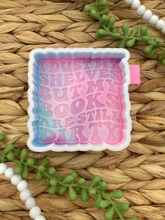 Dirty Books Freshie Silicone Mold, smut freshie, dust my shelves, freshie making supplies, romance freshie molds, best selling freshies