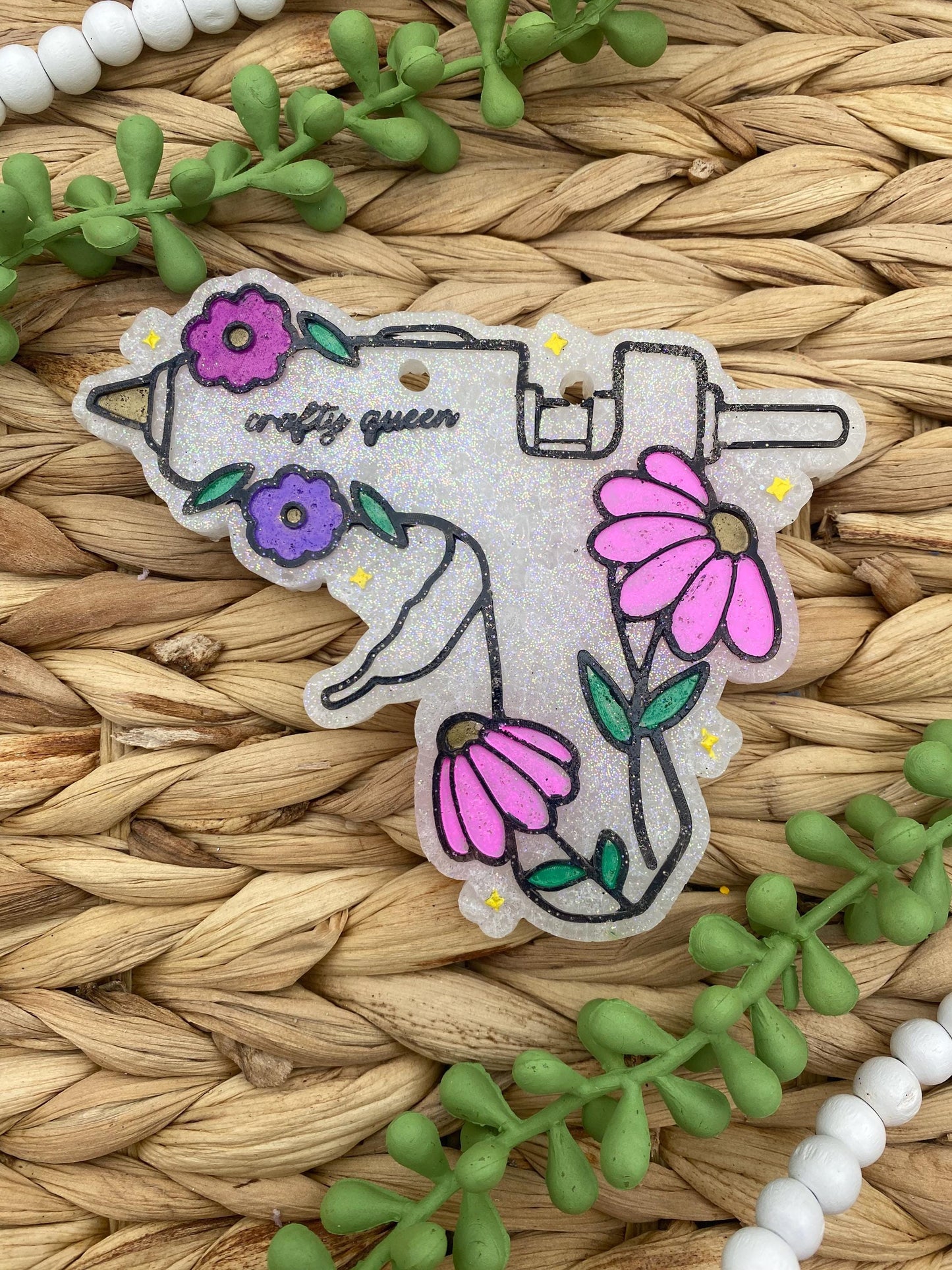 Hot Glue Gun Freshie Mold, Crafty Queen Freshie Mold, Crafting Freshie Mold, Hobby Freshie Molds, Mom Freshie Mold,