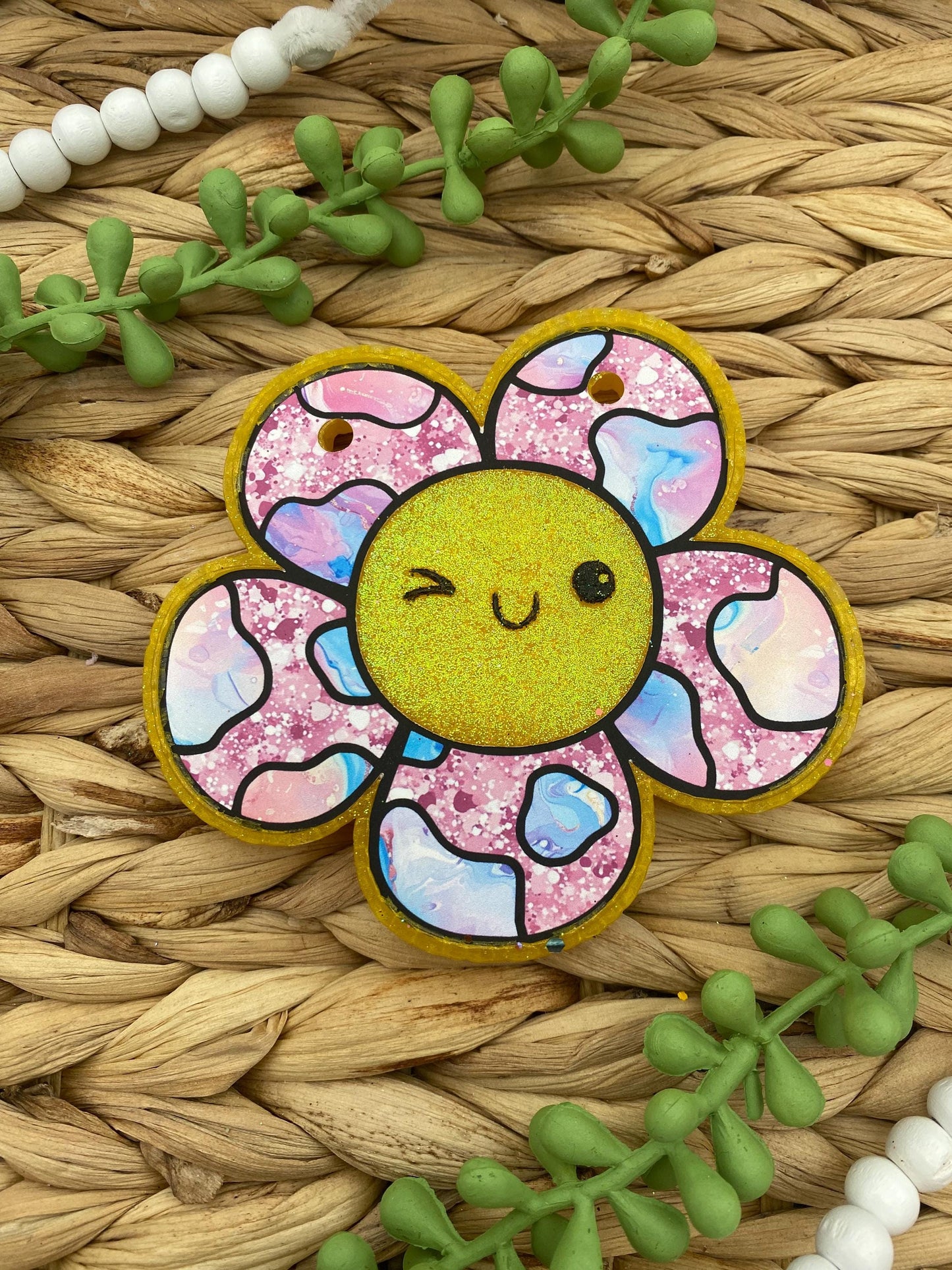 Cowboy Flower Freshie Mold, Western Freshie Molds, Summer Freshie Molds, Cowgirl Freshie Molds, Cow Print Flower Freshie Mold