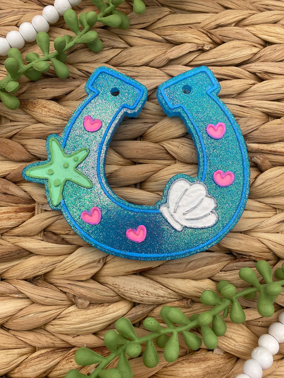 Seashell Horseshoe Mold, Western Summer Freshie Molds, Cowboy Beach Silicone Mold, Cowgirl Freshie Mold, Beach Western Molds,Horse Freshie