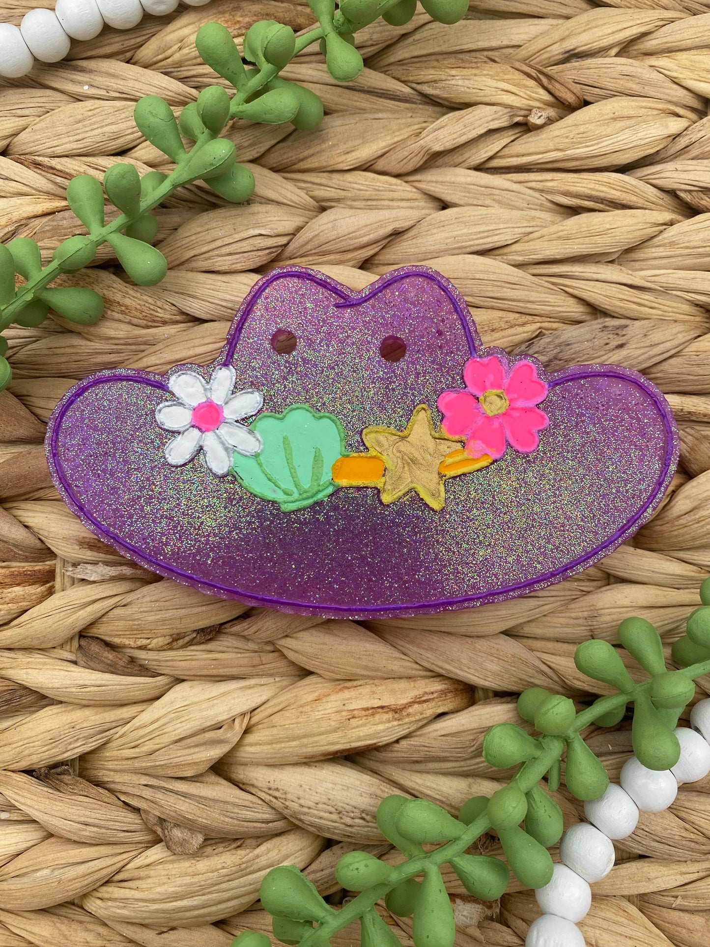 Seashell Cowboy Hat Mold, Western Summer Freshie Molds, Beach Silicone Mold, Cowgirl Hat Freshie Mold, Beach Western Molds,