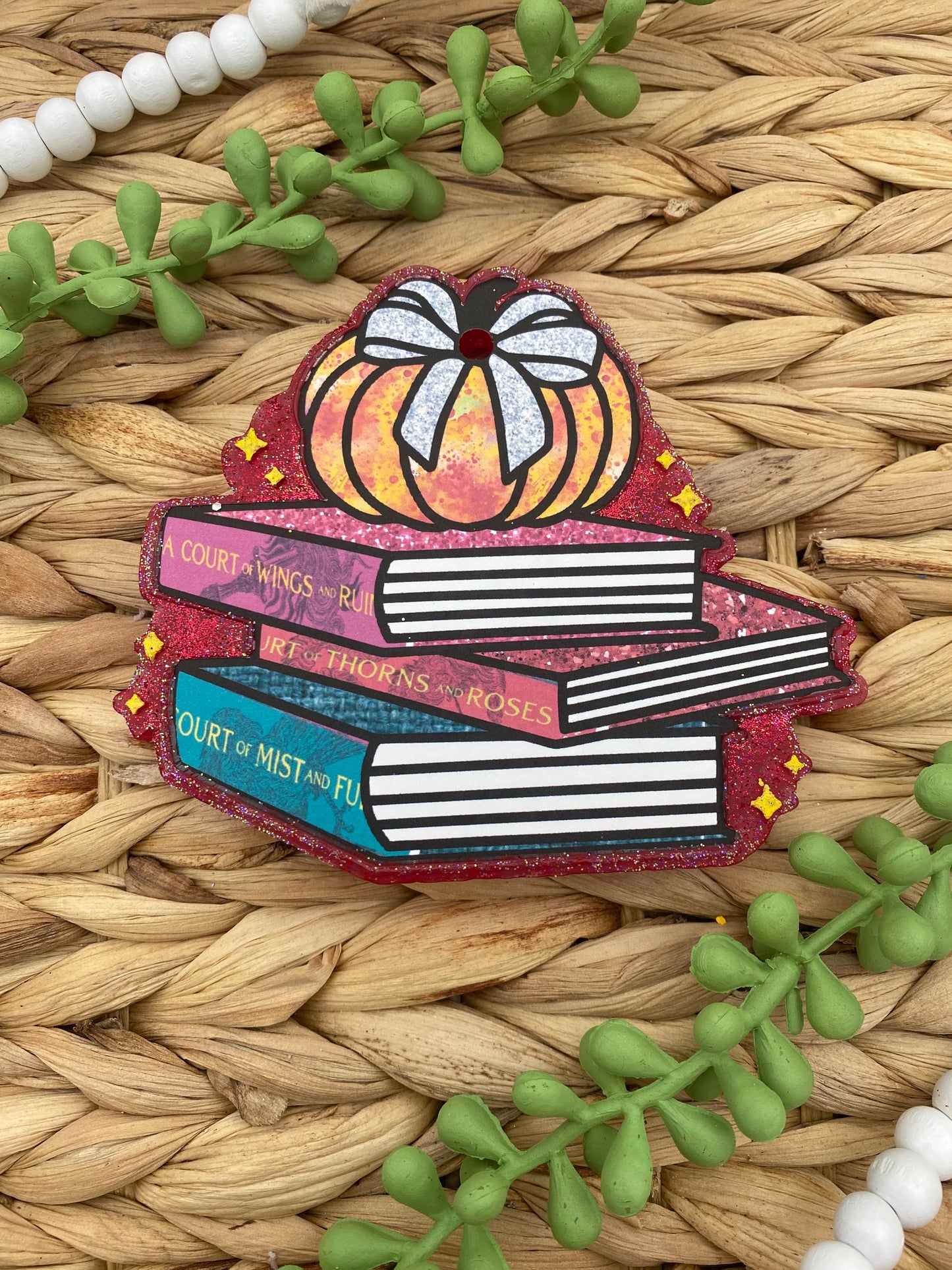 Pumpkin Book Stack Freshie Mold, fall bookish freshie mold, reading freshie molds, fall freshie mold, autumn freshie mold, book freshie mold