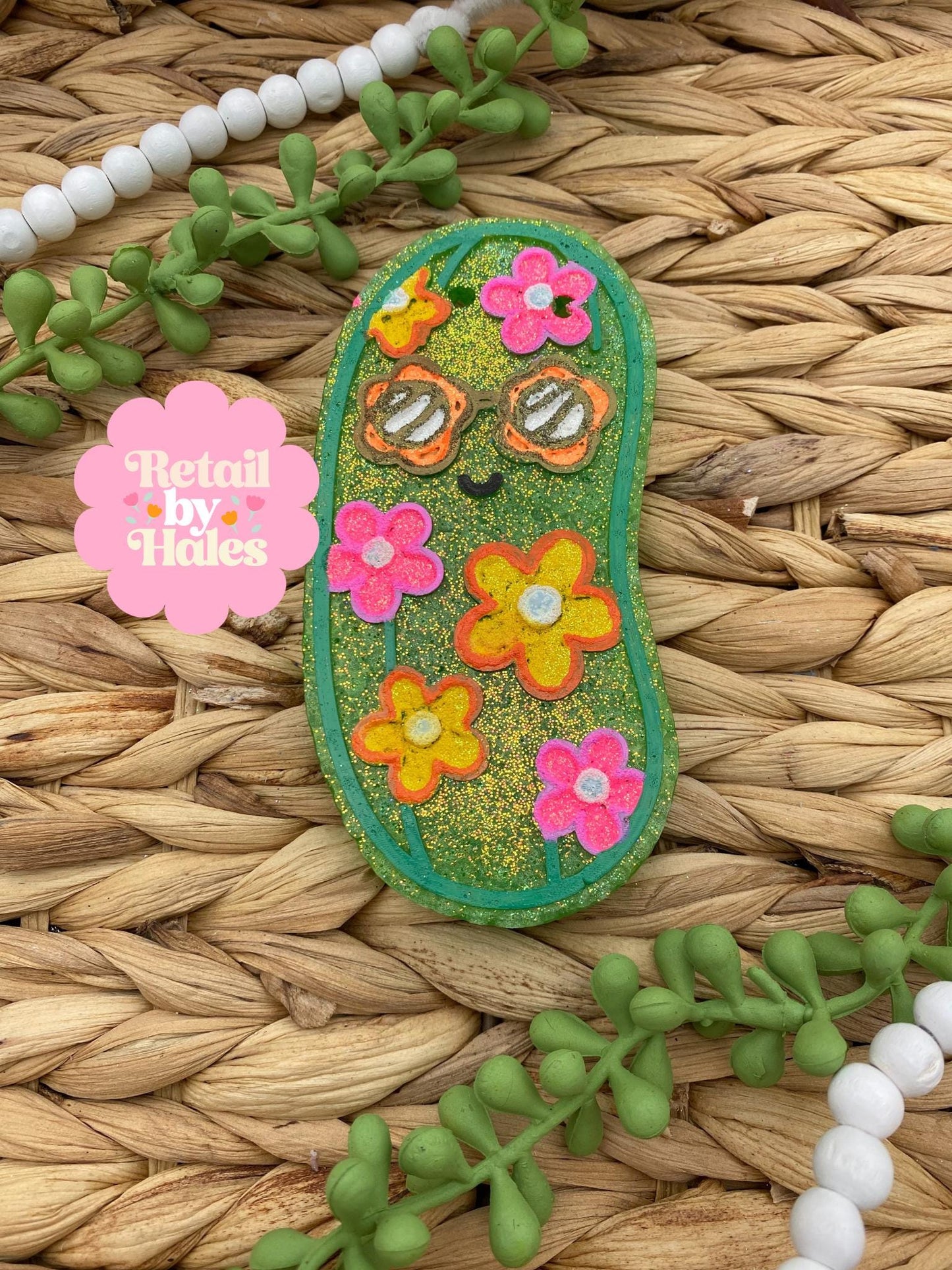 Pickle Freshie Mold, flower pickle freshie mold, summer silicone molds, pickle loving freshie mold, coquette freshie molds, girly freshies