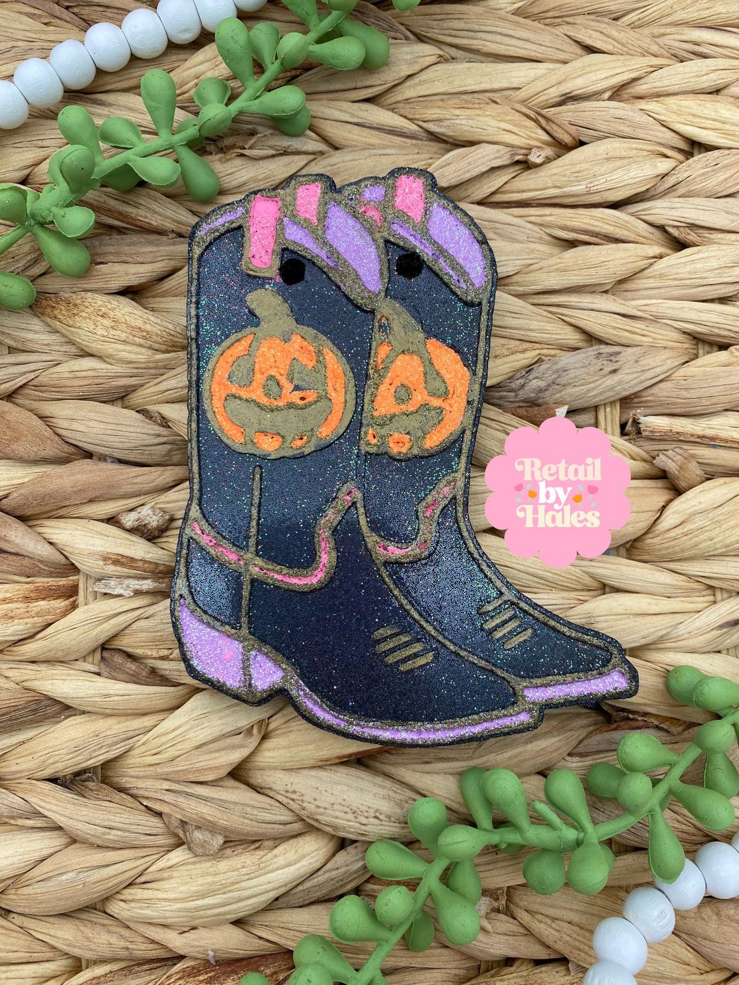 Jack-o-lantern Cowboy Boots Freshie Mold, Pumpkin Cowgirl Boots Freshie Mold, Fall Freshie Mold, Ghost Silicone Mold, Western Halloween Mold