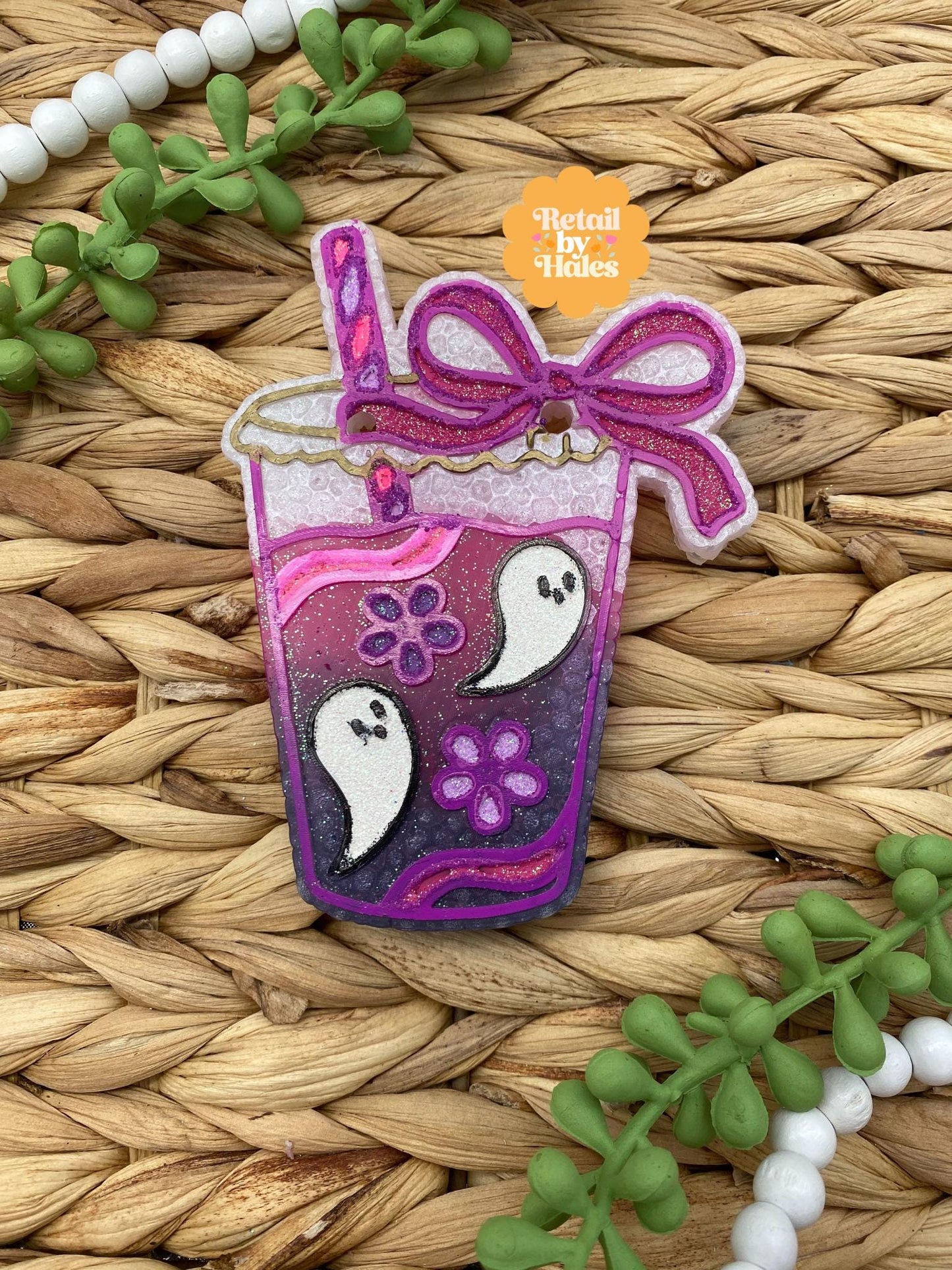 Coffee Ghost Freshie Mold, Halloween Freshie Mold, Fall Freshie Mold, Ghost Silicone Mold, Coffee Shop Freshie Mold, Spooky Mold