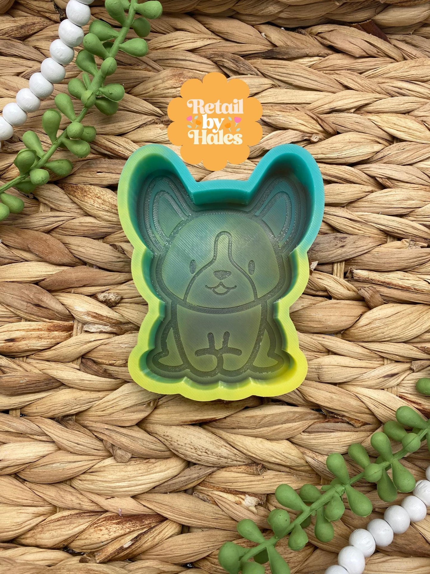 Corgi Freshie Mold, Dog Freshie Mold, Dog Breed Freshie Molds, Freshie Molds for Beginners, Heat Safe Silicone Mold, Simple Freshie mold