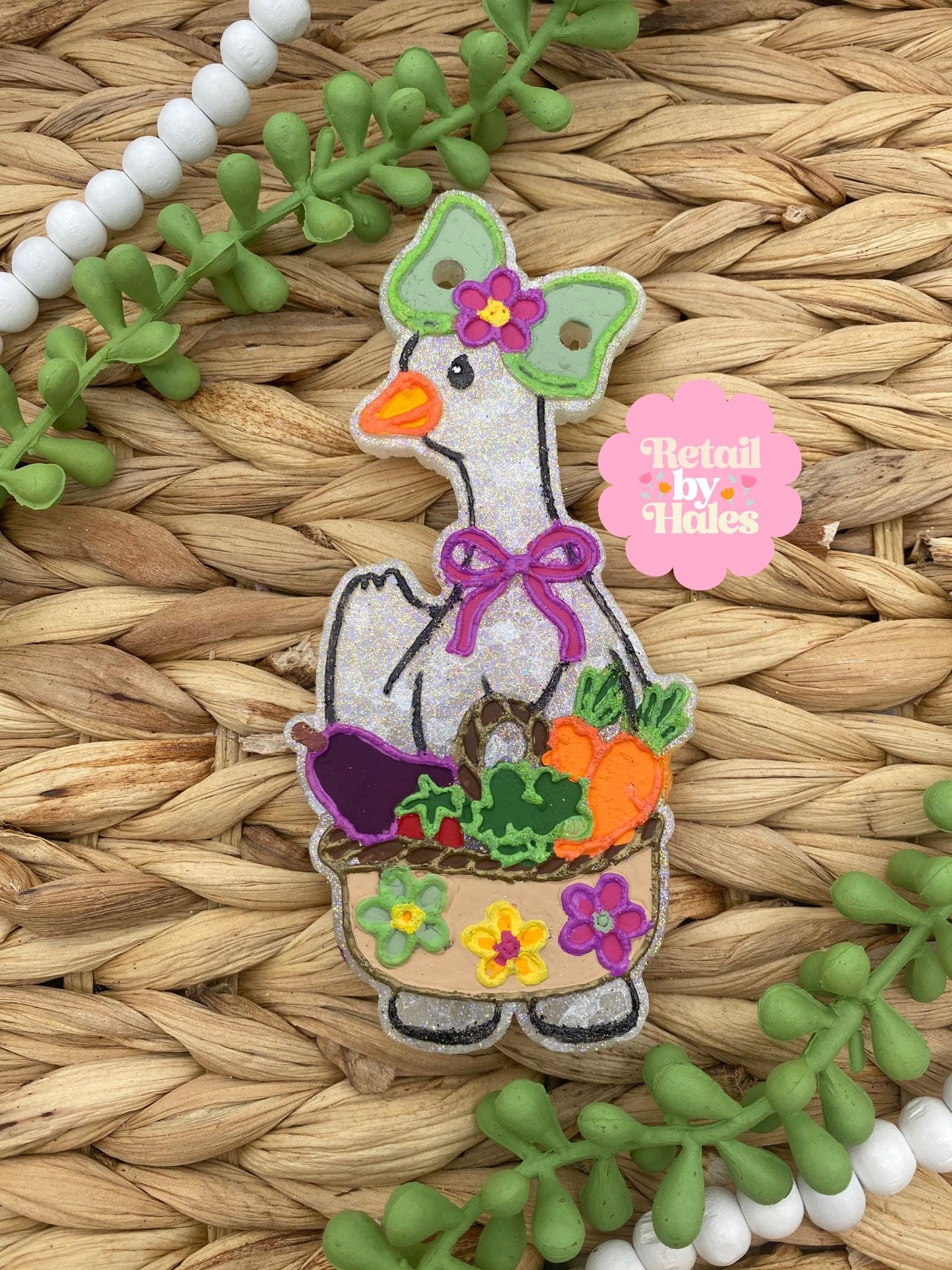 Farmer's Market Goose Freshie Mold, vegetable freshie mold, shopping freshie mold, produce grocery freshie mold, animal freshie mold