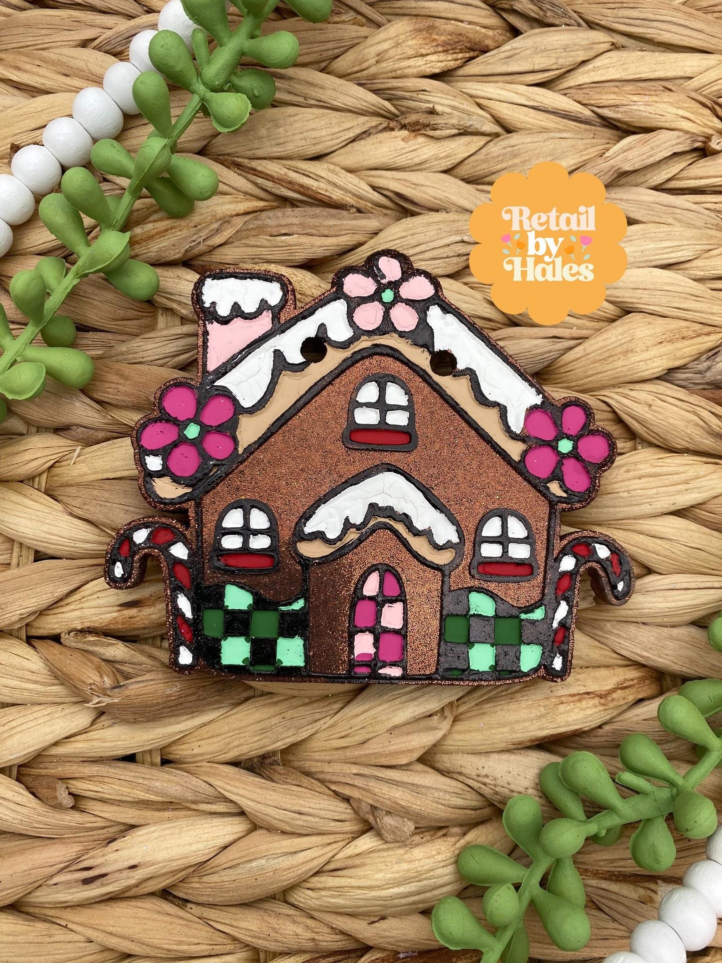 Gingerbread House Freshie Mold, freshie making supplies, Christmas freshie mold, cozy winter freshie molds, happy gingerbread molds