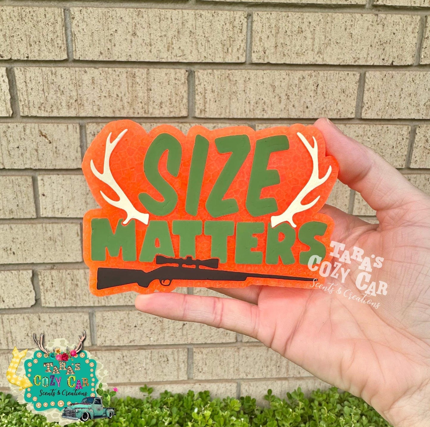 Size Matters Freshie Silicone Mold, hunting freshie making supplies, husband freshie ideas, bestselling dad molds, deer antler freshie