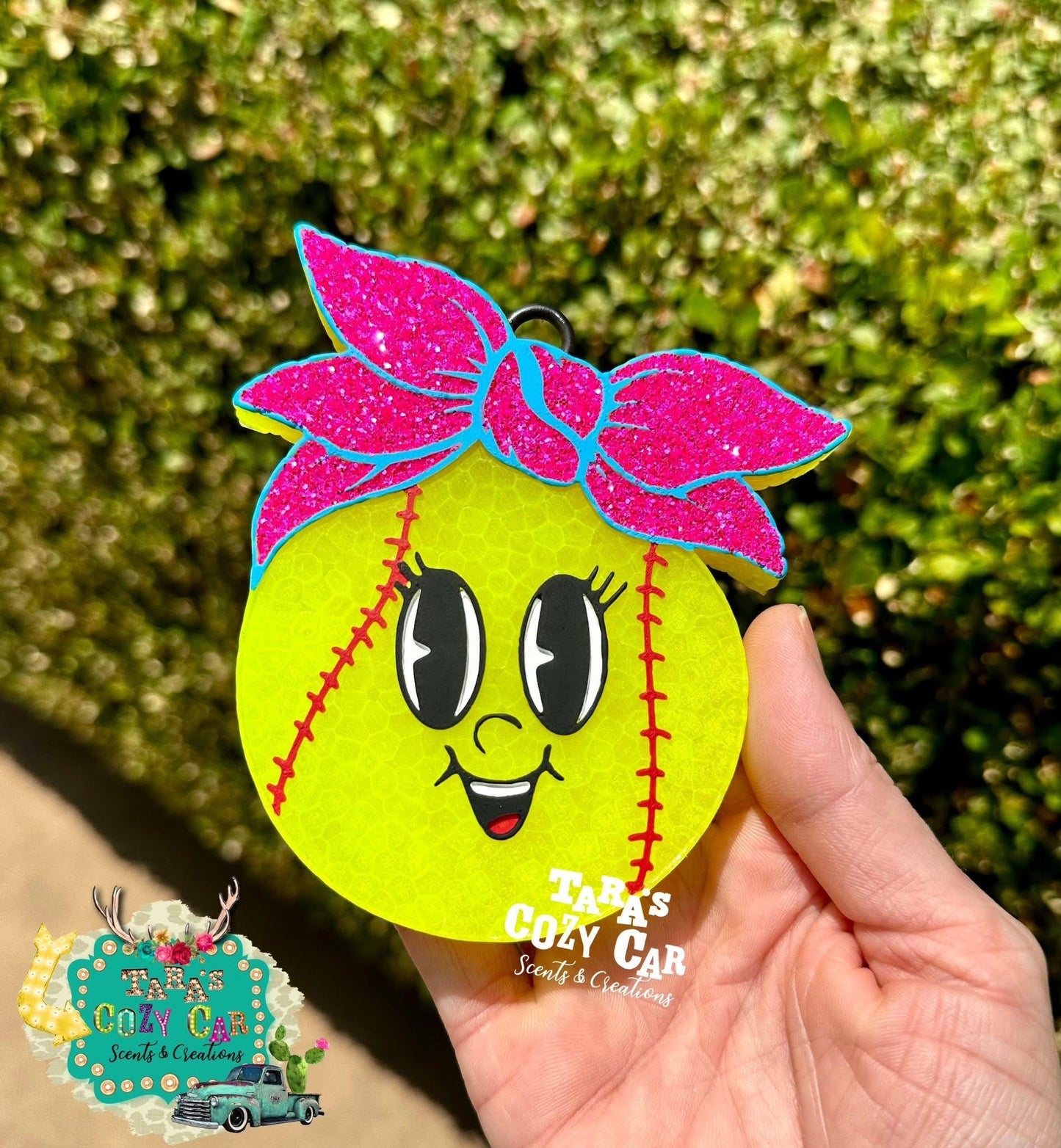 Baseball / Softball with Bow Freshie Mold
