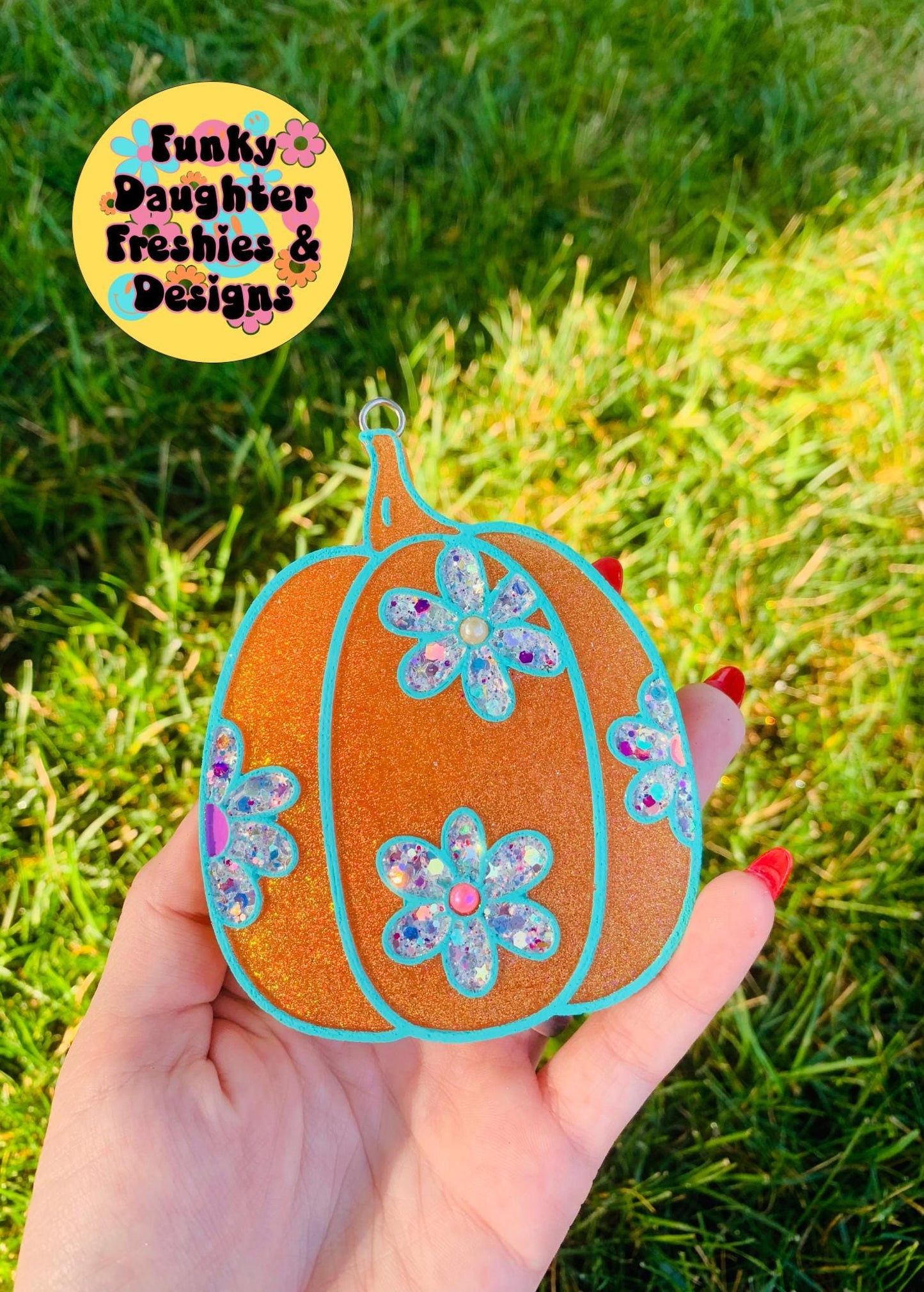 Daisy Pumpkin Freshie Mold, Floral pumpkin, Flower Pumpkin Mold, Fall Freshie Mold, Autumn Freshies, Fall Freshie Ideas, Best Selling Fall