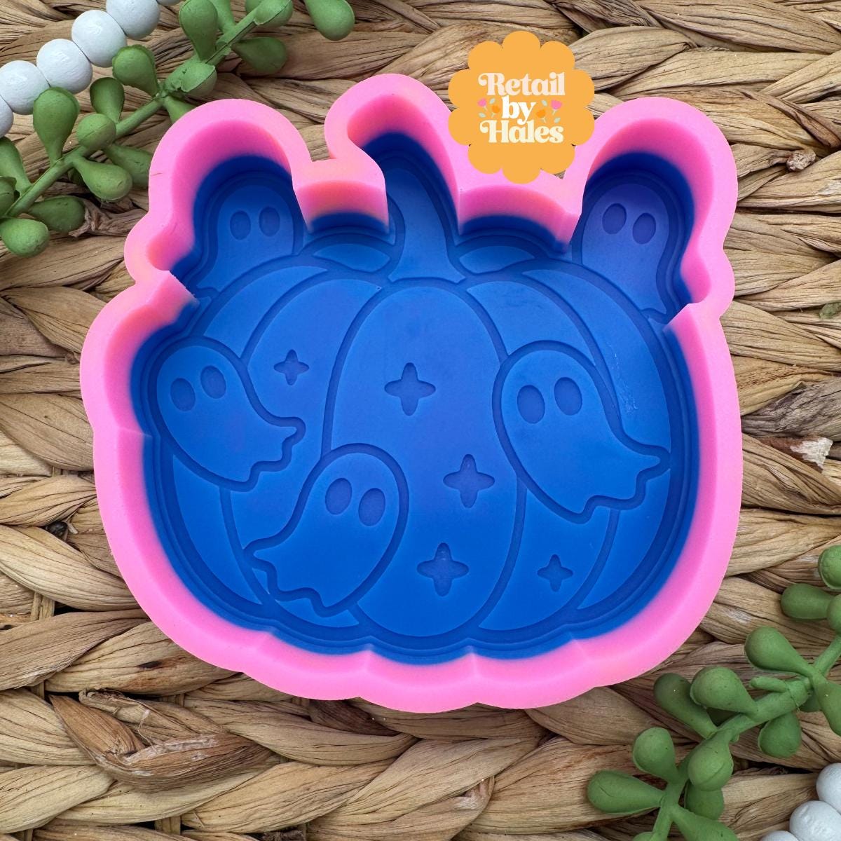 Ghost Pumpkin Freshie Mold, ghost Freshie Mold, Fall Freshie Mold, Silicone Mold, cute fall freshie mold, Halloween freshie molds