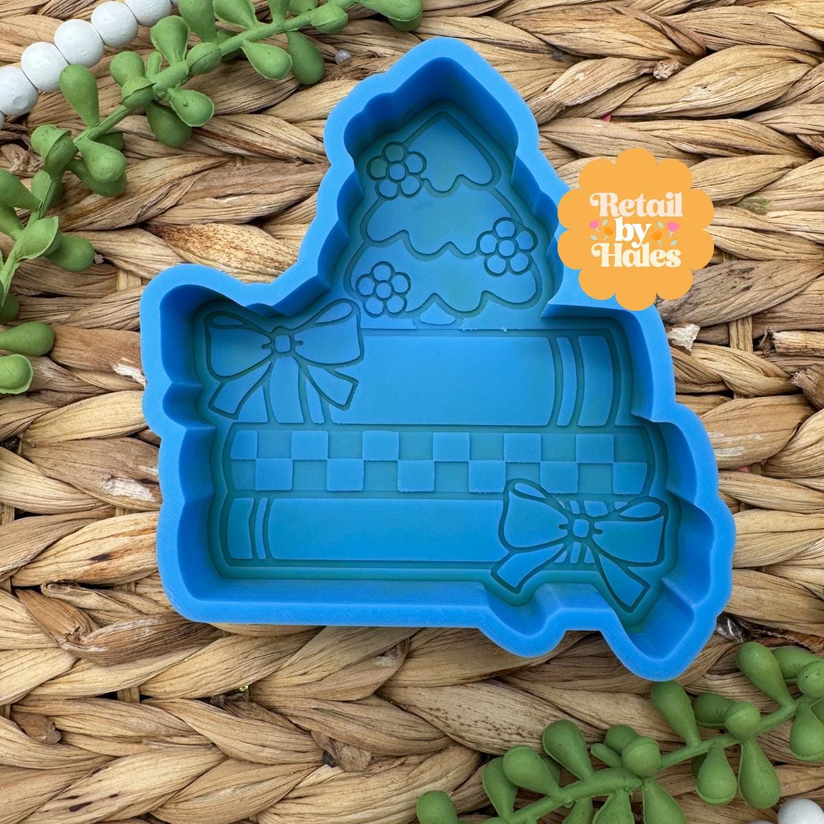 Christmas Tree Book Stack Freshie Mold, Reading Christmas freshie mold, winter book freshie mold, cozy reading winter freshie mold