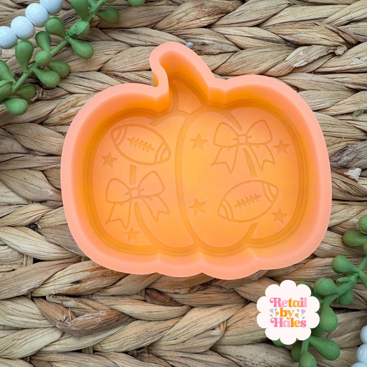 Football Pumpkin Freshie Mold, fall freshie mold, Sports Helmet Freshie Mold, Football Team Mold, football Freshie Mold, Sport Silicone Mold