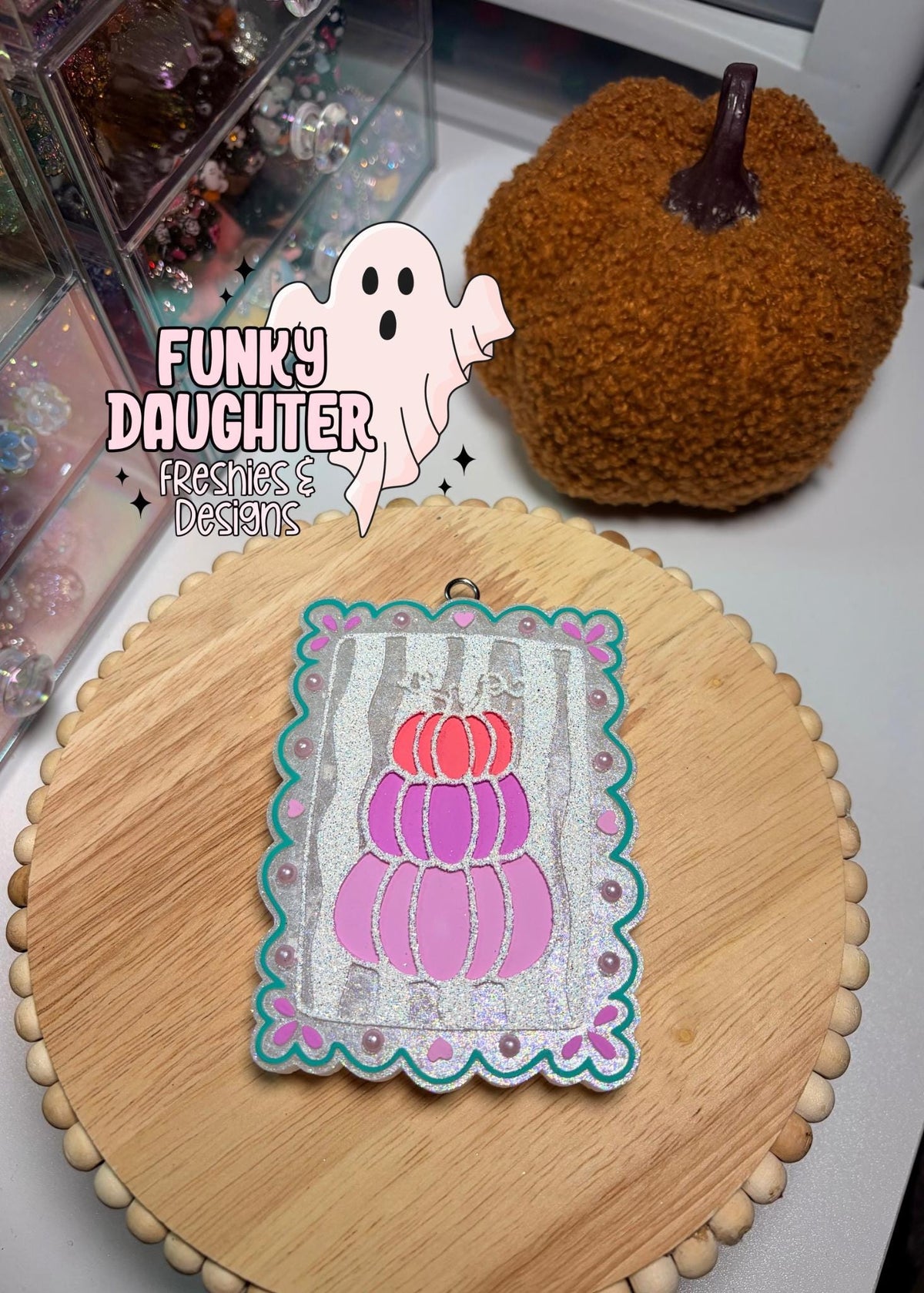 Pumpkin Stack Frame Freshie Mold, Floral pumpkin, Flower Pumpkin Mold, Fall Freshie Mold, Autumn Freshies, Fall Freshie Ideas